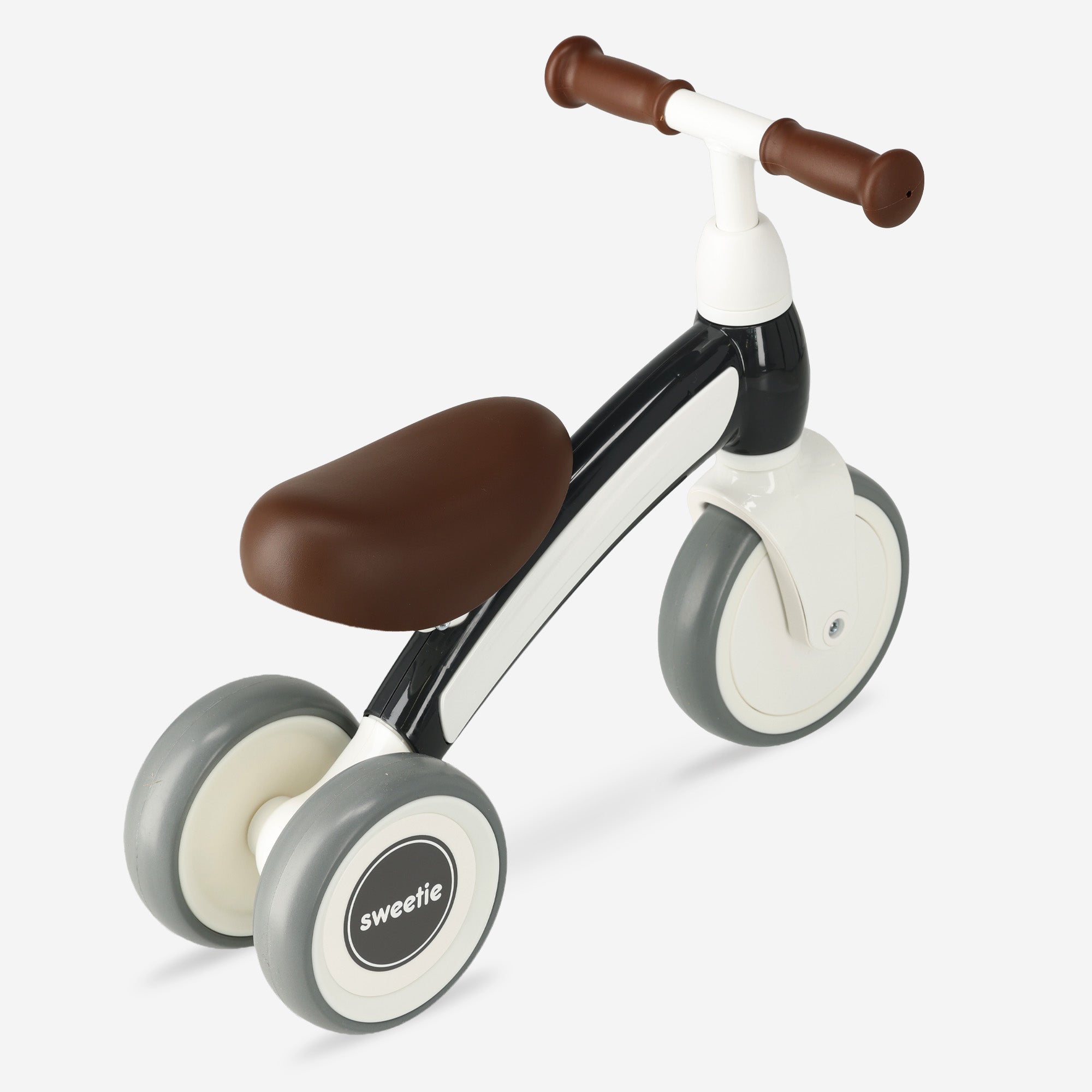Qplay Sweetie Loopfiets - Driewieler 1-3 Jaar - Peuterfiets - Grijs