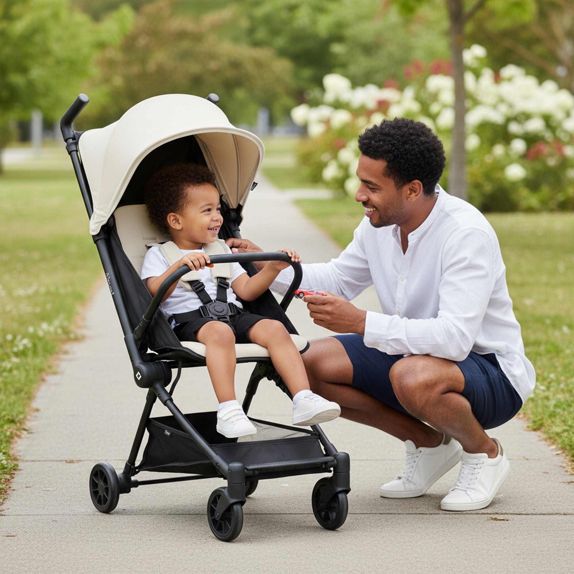 Qplay Mega Pro Lichtgewicht Buggy – Apricot