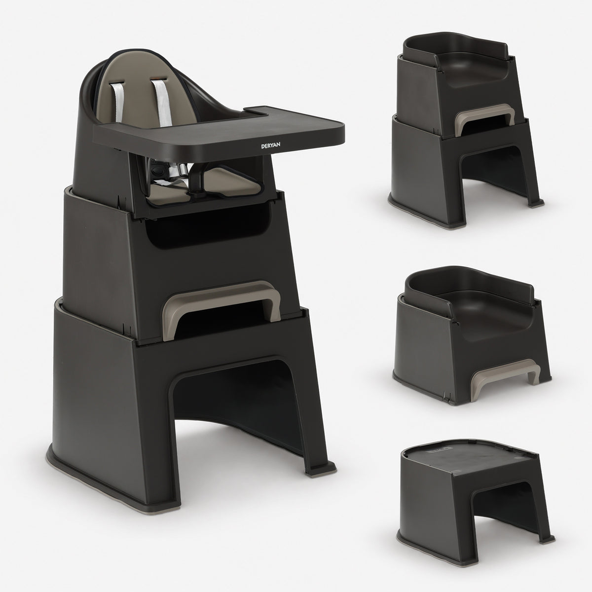 Deryan Quuby Kinderstoel - 5-in-1 Kinderstoel - Meegroeistoel