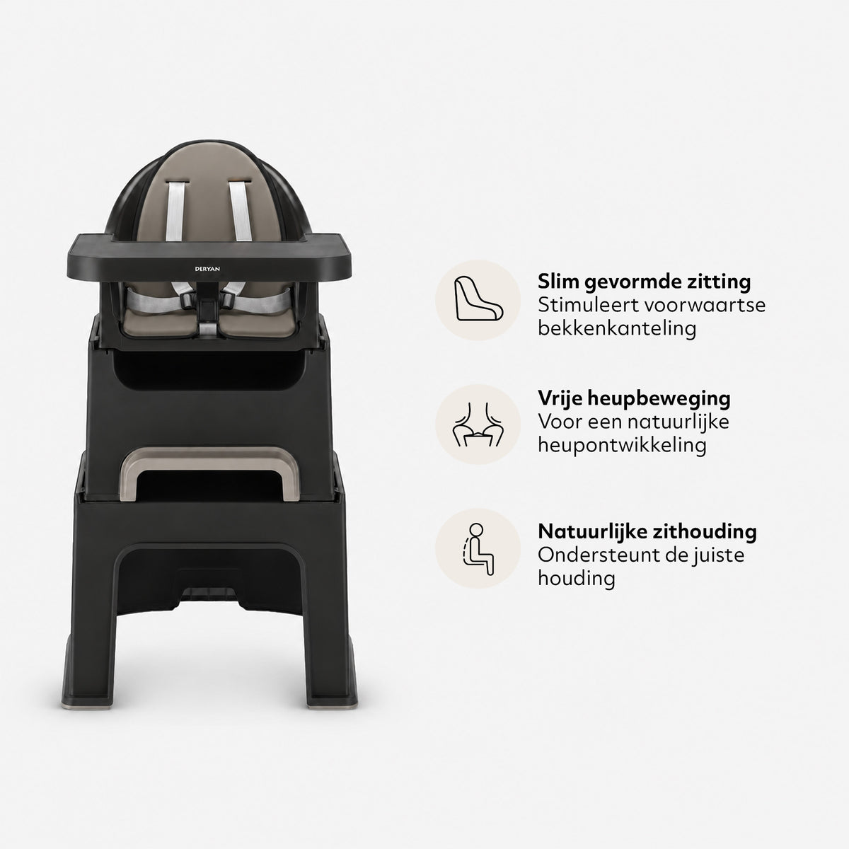 Deryan Quuby Kinderstoel - 5-in-1 Kinderstoel - Meegroeistoel