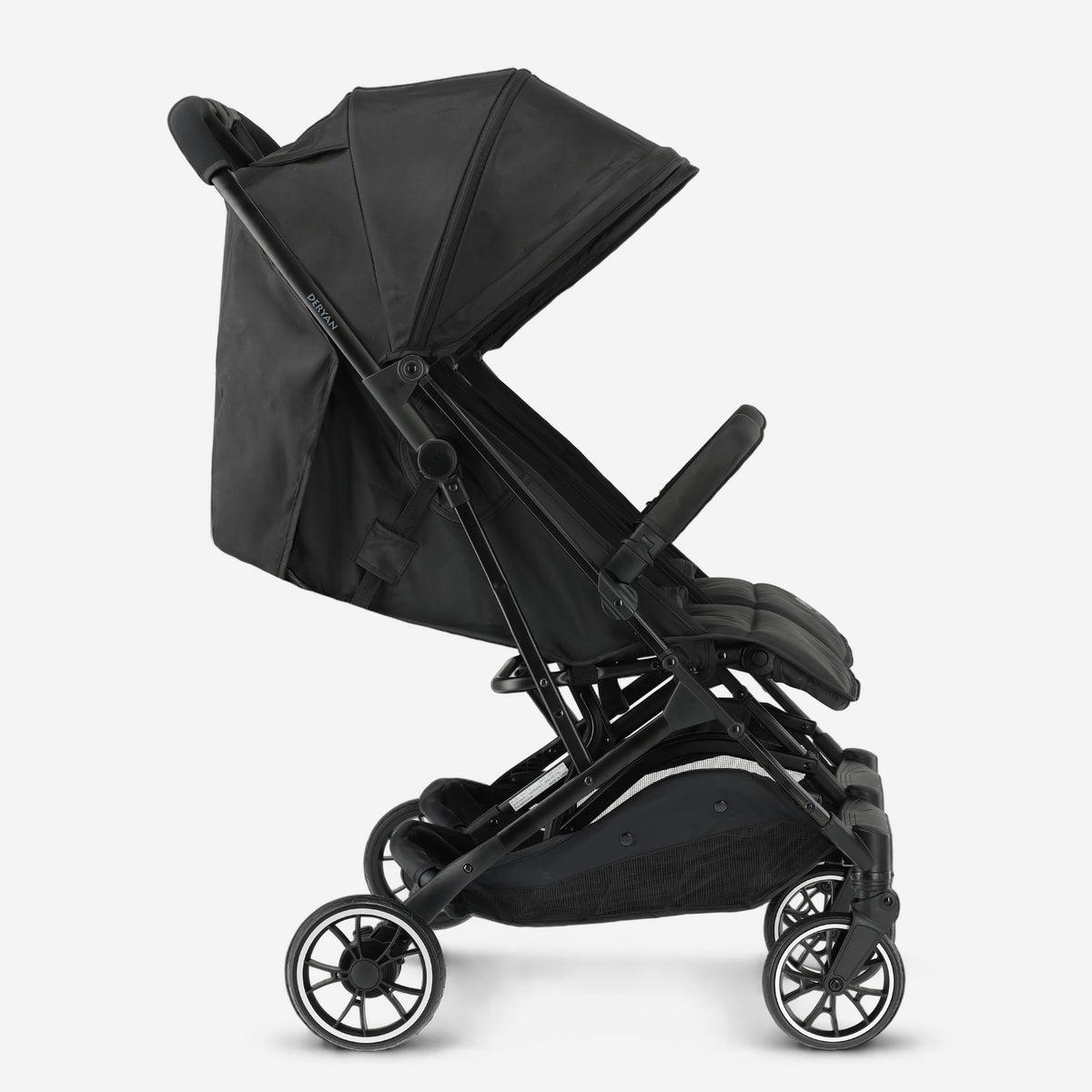 Deryan Luxury Rolo X2 Double Stroller - Duo Stroller - Black