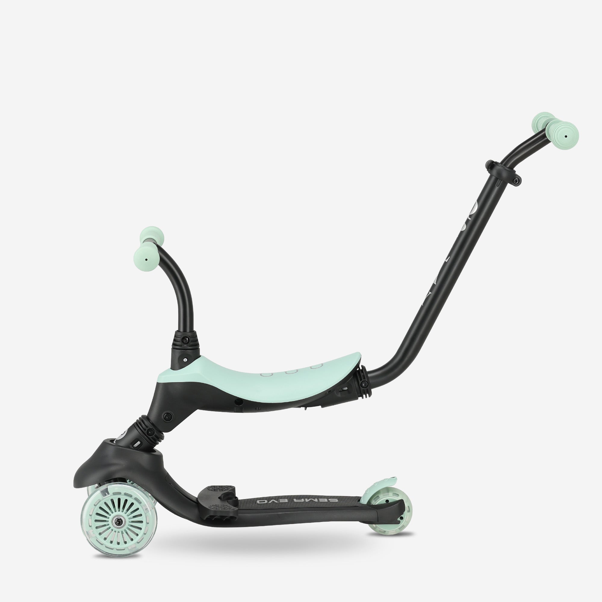 Qplay Sema Evo Kinderstep - 6-in-1 step - LED wielen - Mint Groen