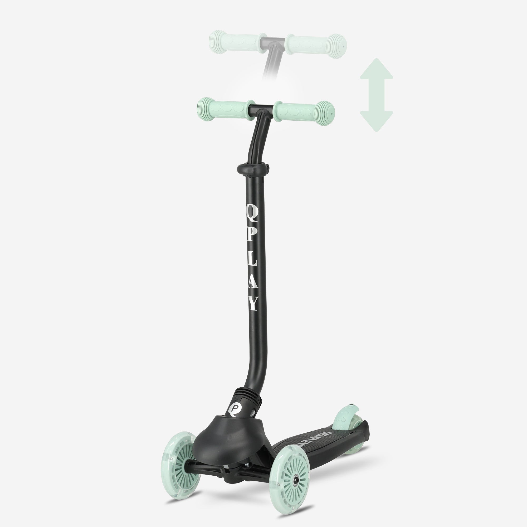 Qplay Sema Evo Kinderstep - 6-in-1 step - LED wielen - Mint Groen
