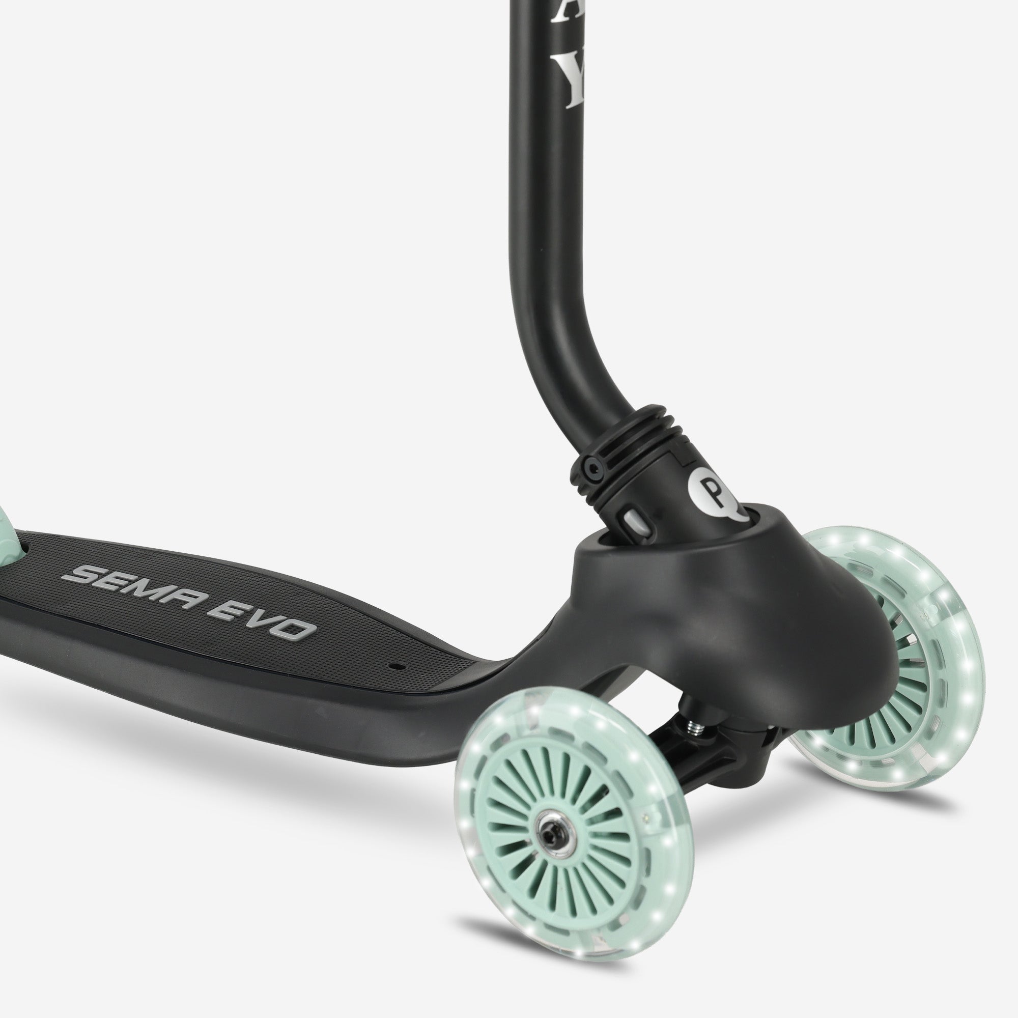 Qplay Sema Evo Kinderstep - 6-in-1 step - LED wielen - Mint Groen