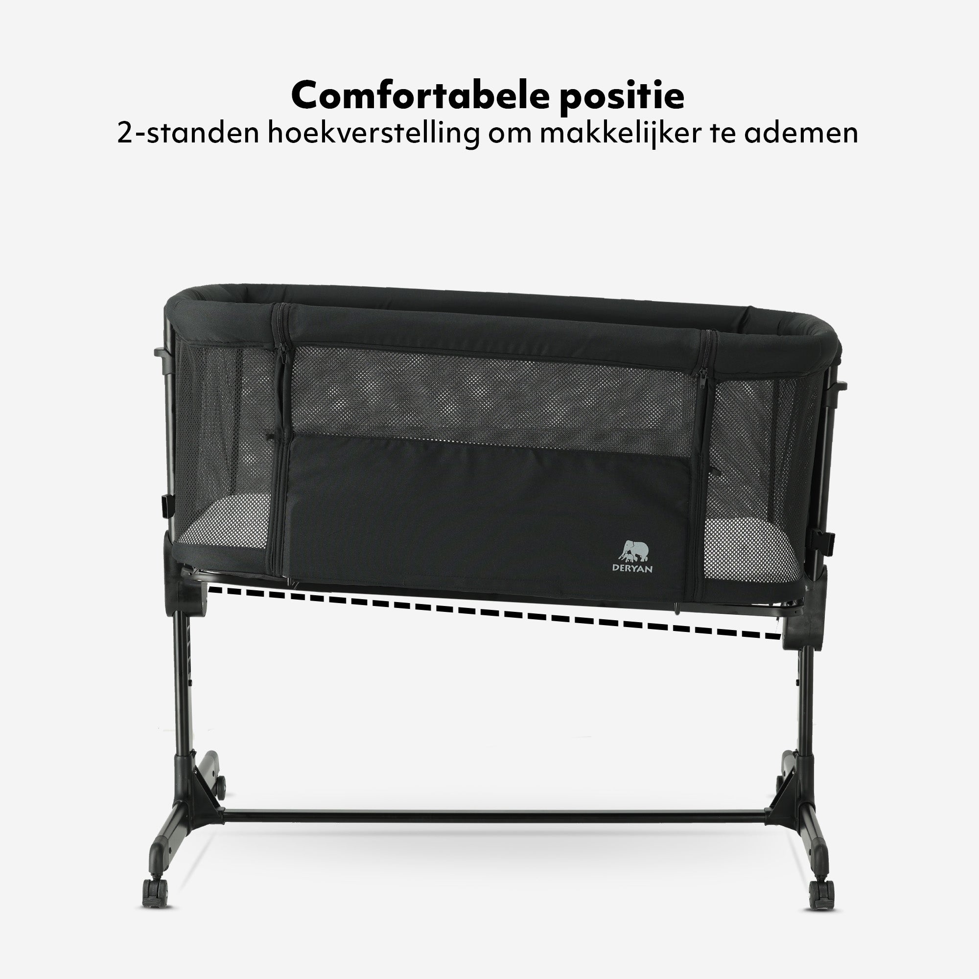 Co-Sleeper Snoozy Wieg - Zwart