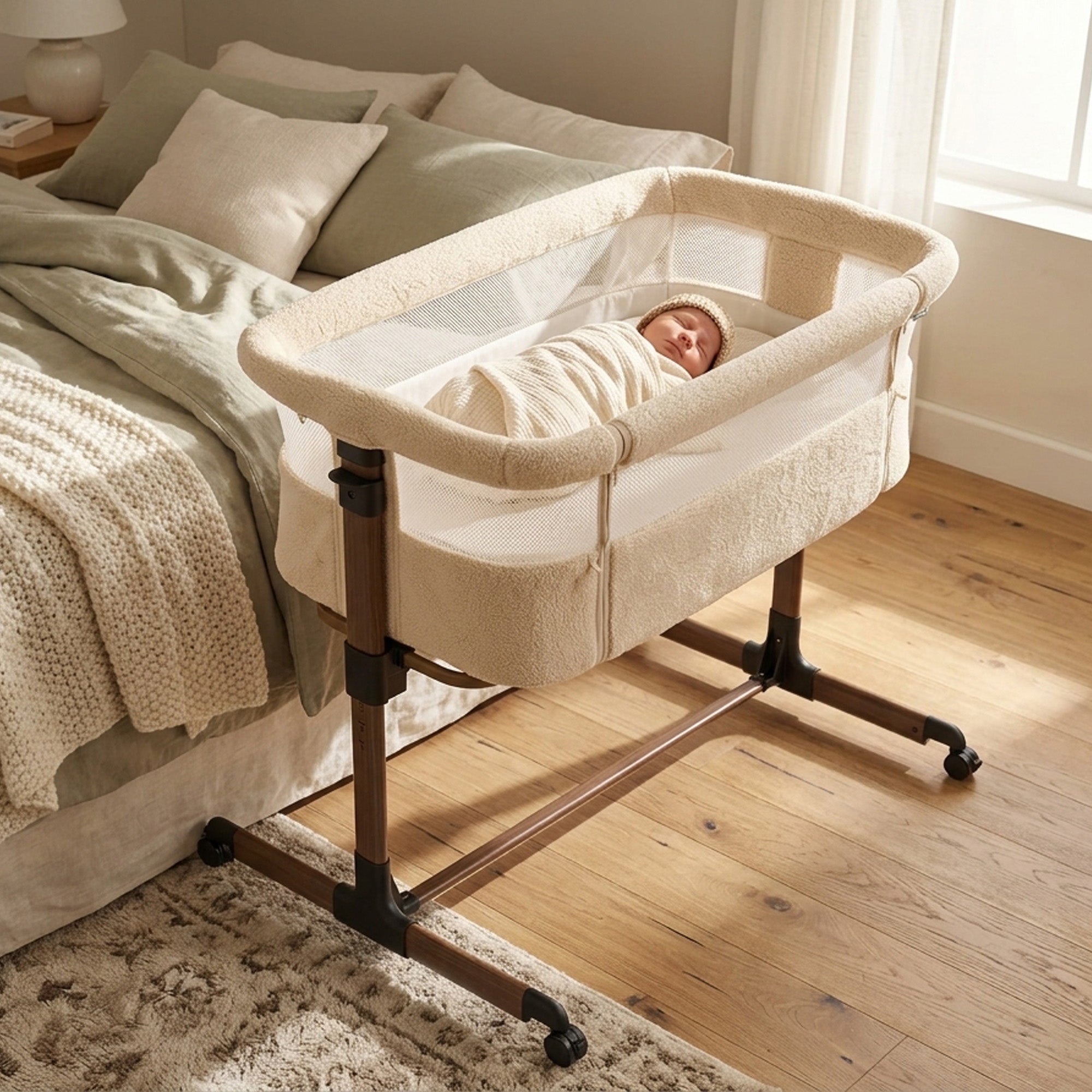 Co-Sleeper Snoozy Wieg - Teddy Nougat