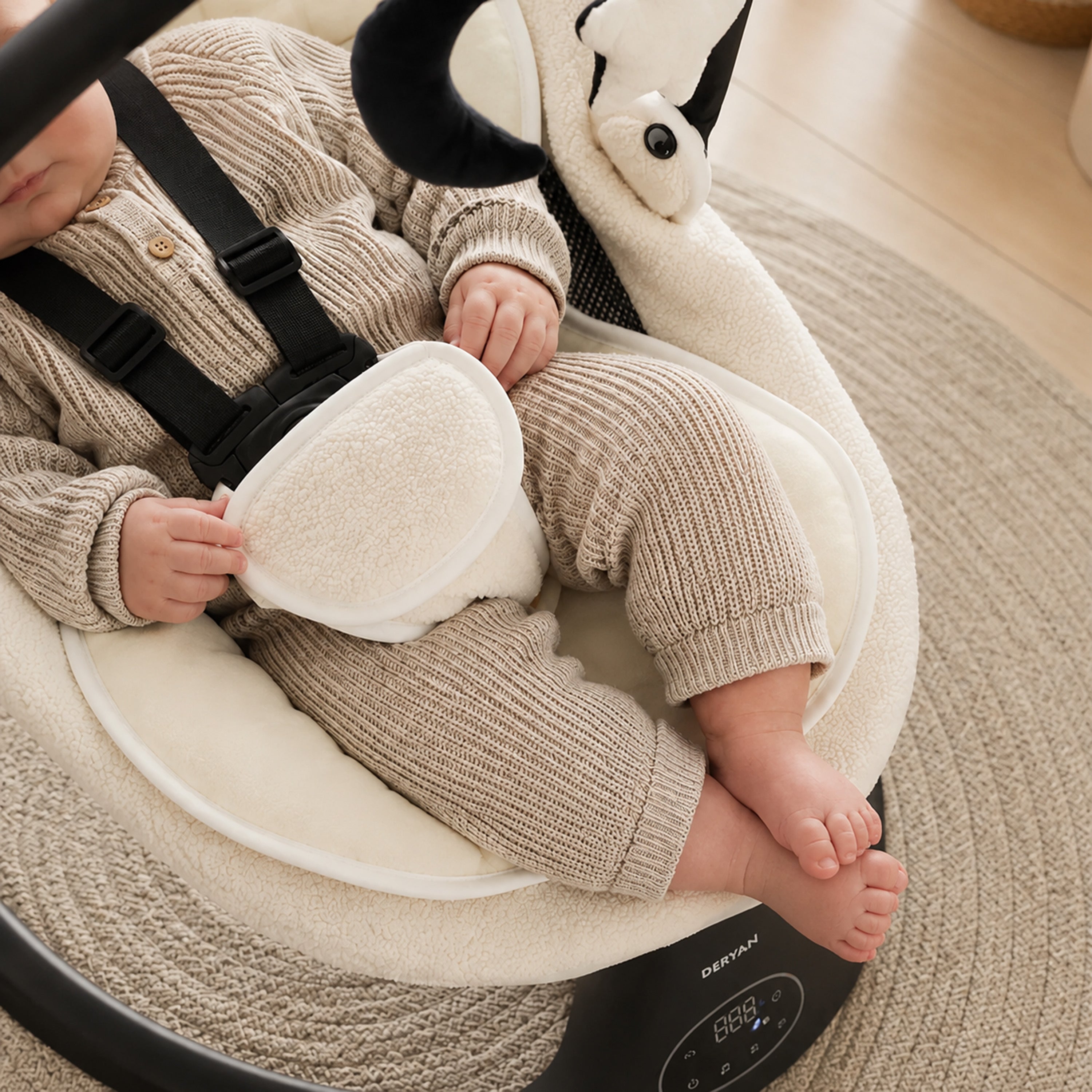 Teddy Elektrische Wipstoel - Baby Schommelstoel - Wit