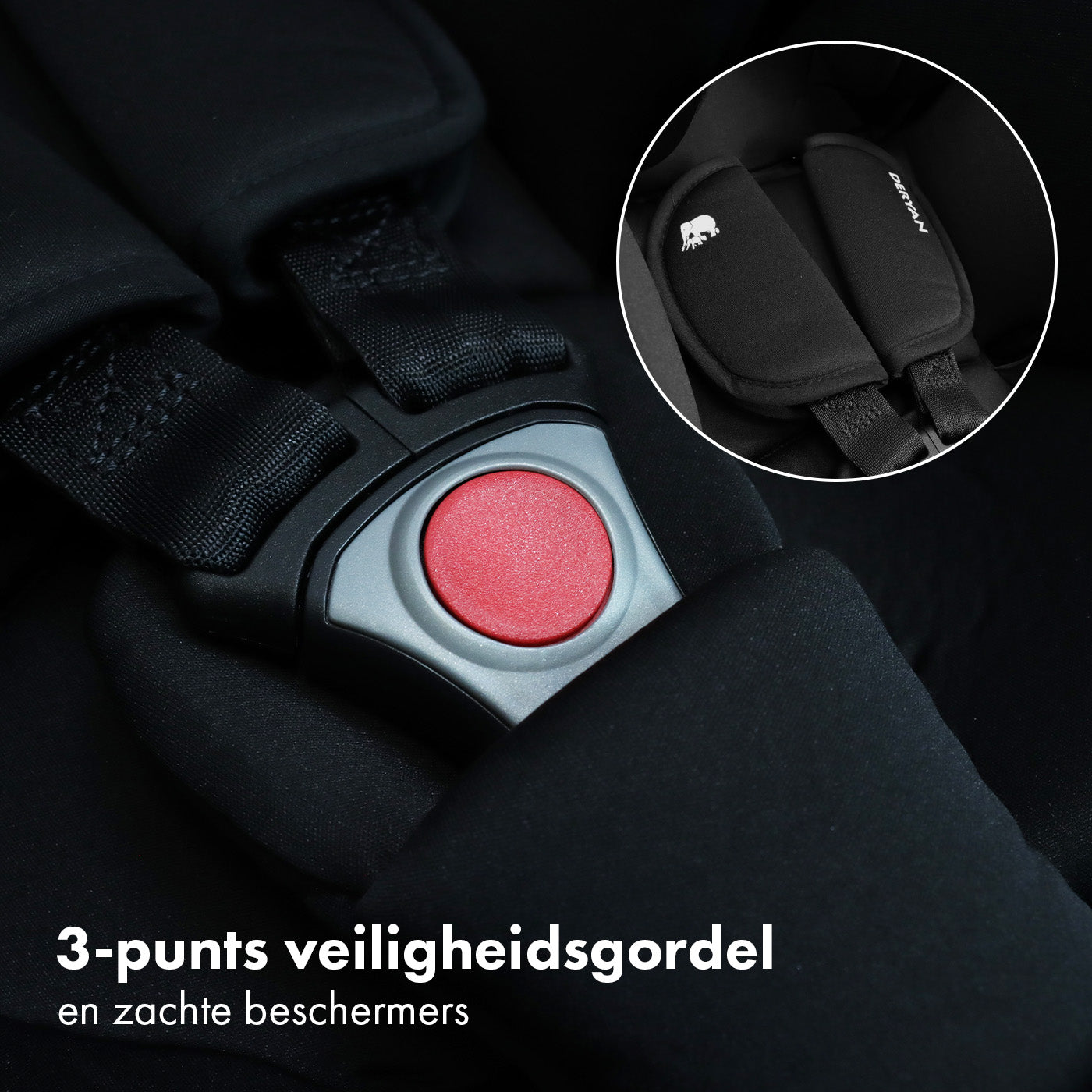 Deryan Luxe i-Size Autostoeltje - Zwart - Vanaf geboorte - Isofix Autostoel 0+