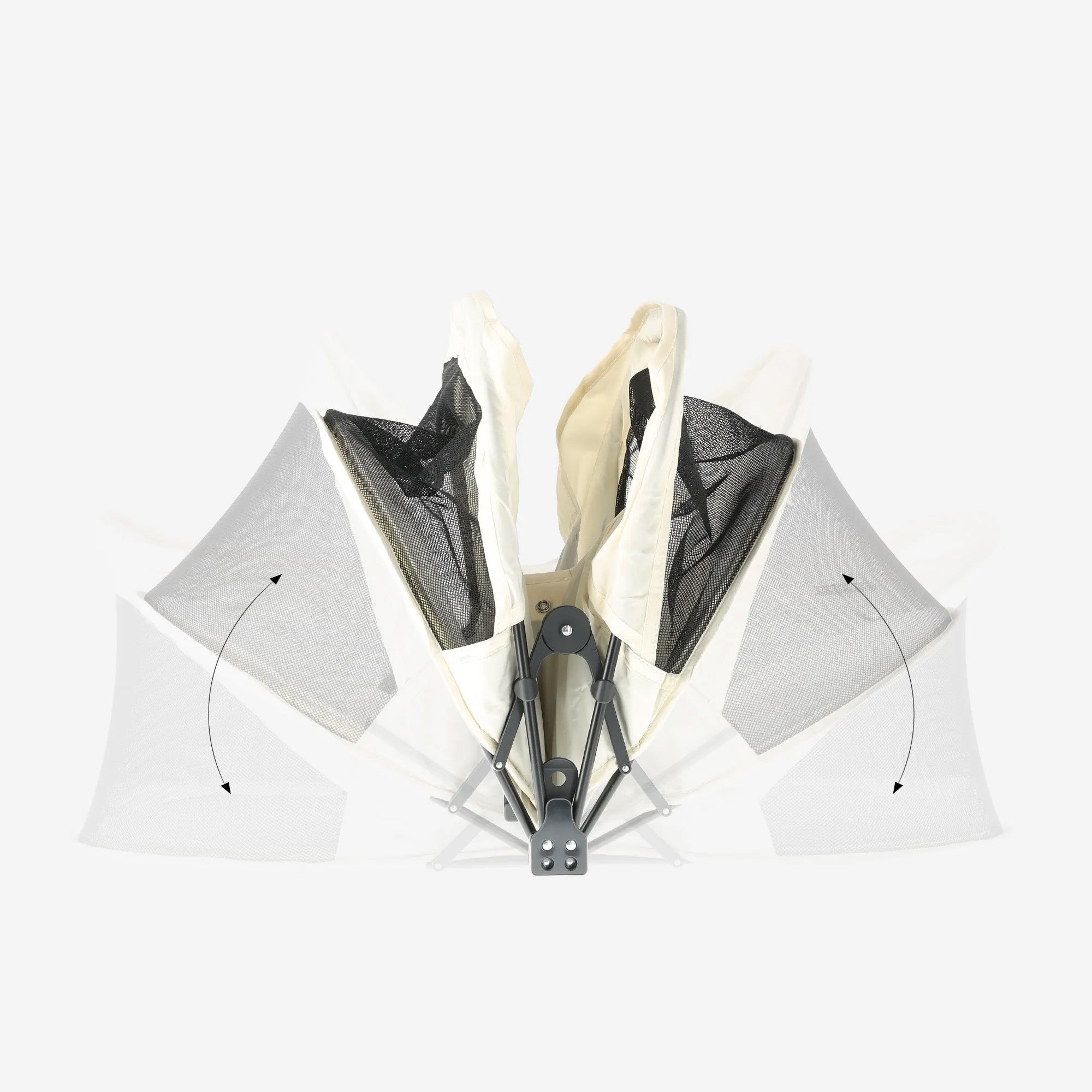 Deryan Infant Deluxe BabyBox Campingbedje - Cream + Inclusief Matras en klamboe