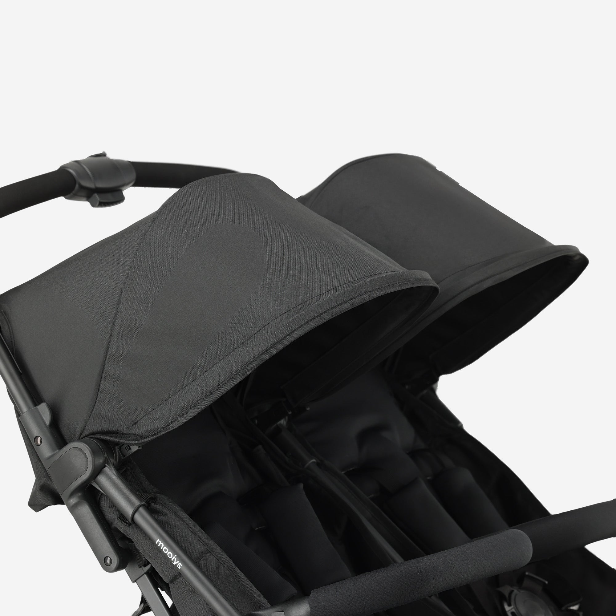 Mooiys Tess Twin Duo Buggy - Inclusief regenhoes - Inclusief Draagtas - Zwart
