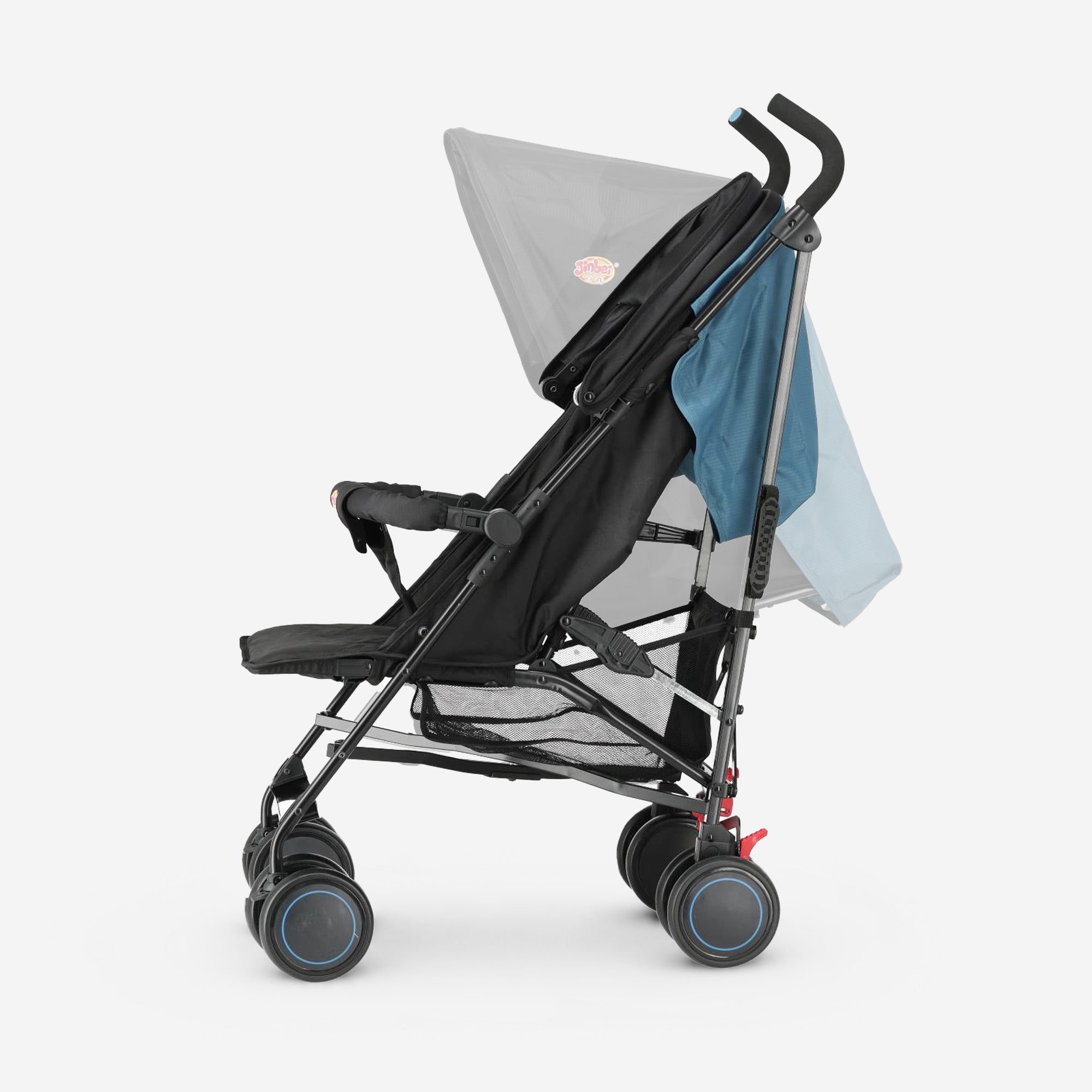 Paraplu Buggy - Verstelbare Buggy - Tot 15 kg - Zwart/Blauw