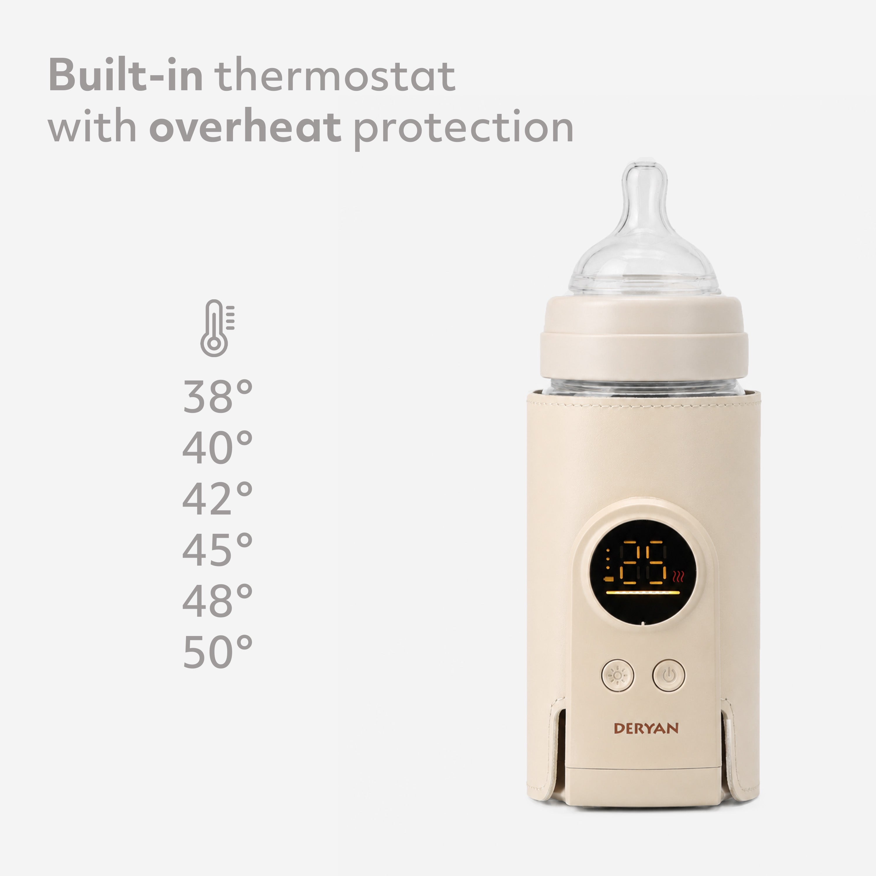 Draagbare Sleeve Flessenwarmer - Cream