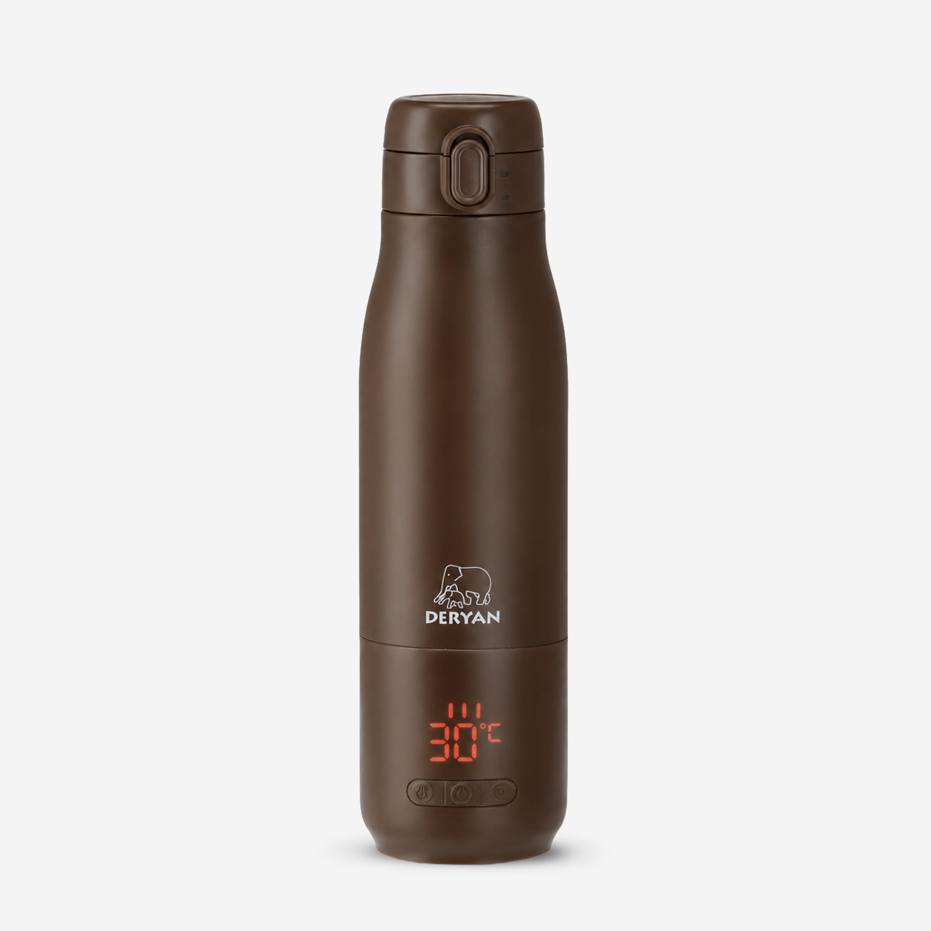 Draagbare Elektrische Flessenwarmer - Draadloos - Bruin
