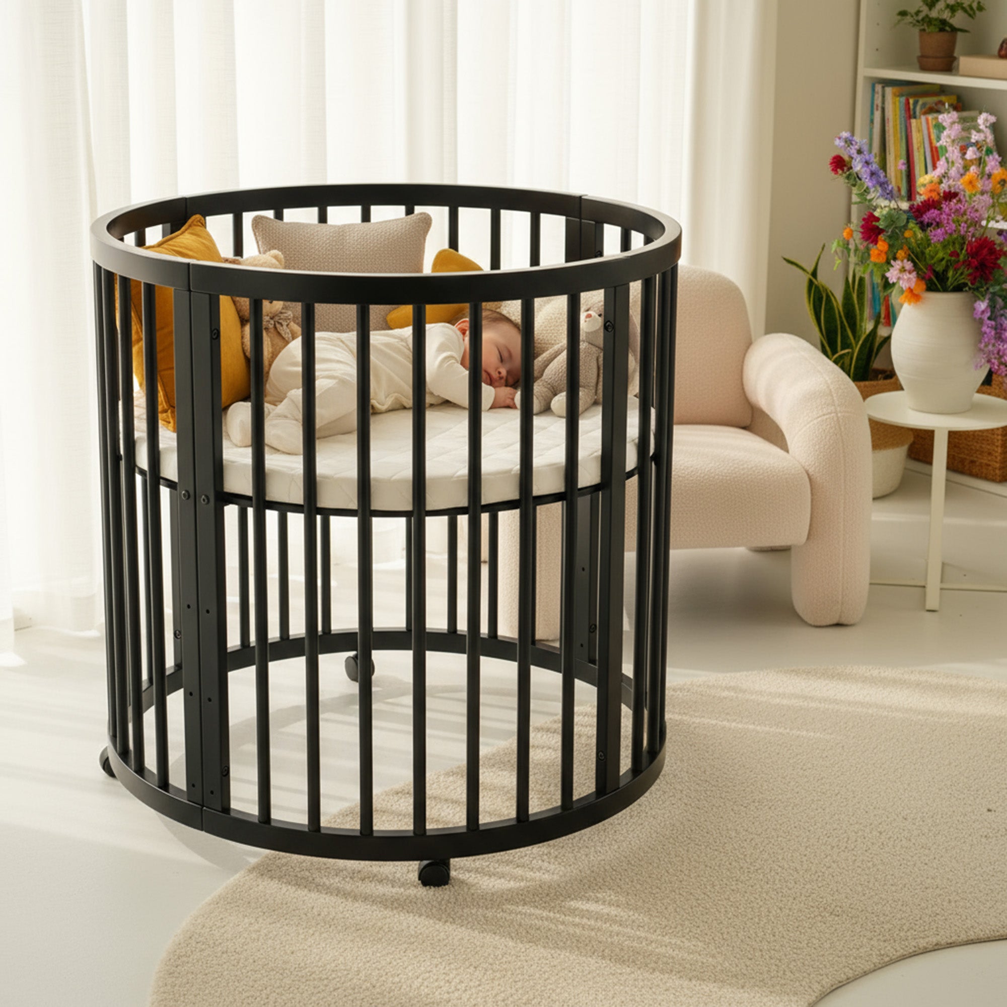 Willow Houten Ronde Box inclusief matras