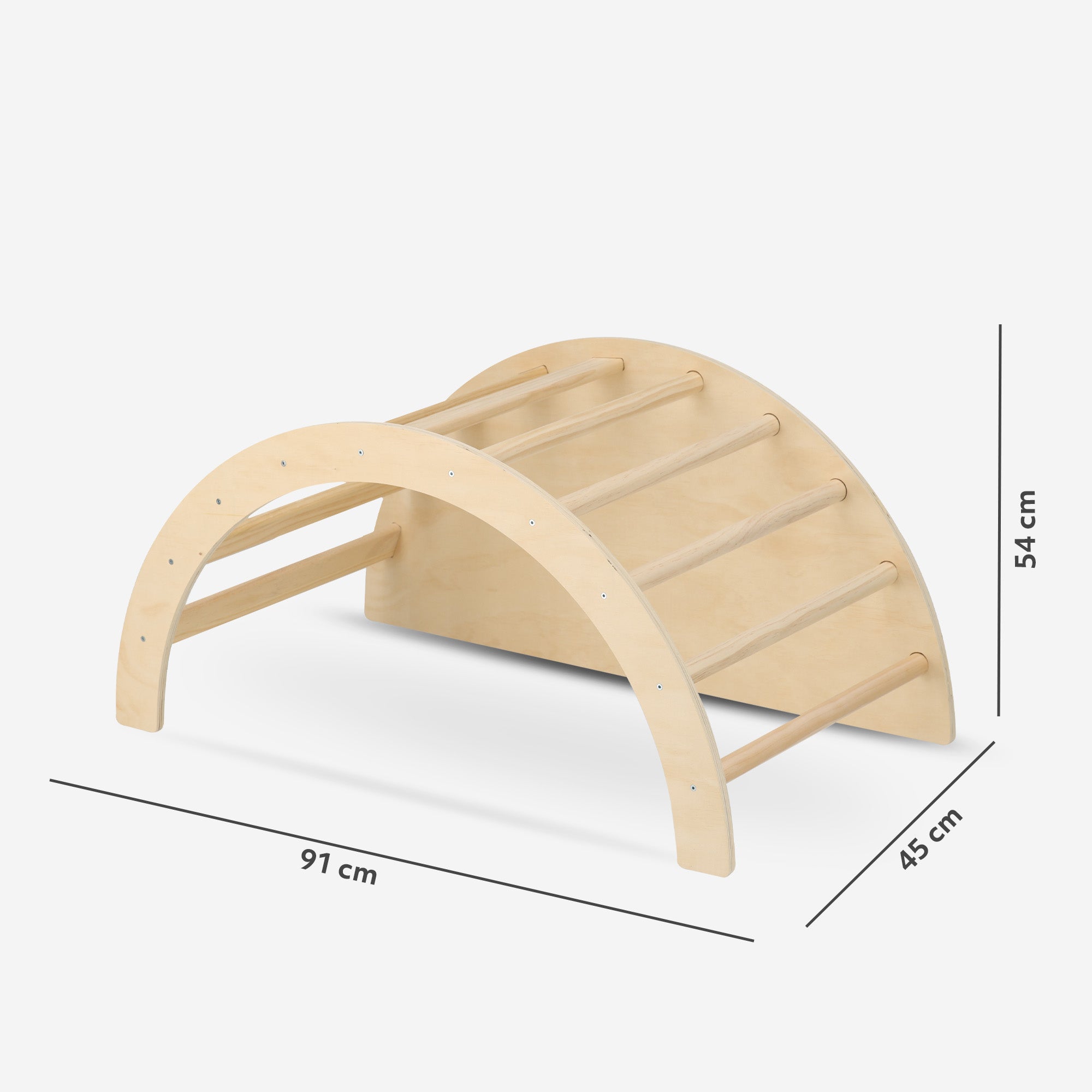 Deryan Multifunctionele Klimboog - 5 in 1 model - Speelboog - Klimrek - Speeltoestel - Inclusief Kussen - Tekentafel - Hout