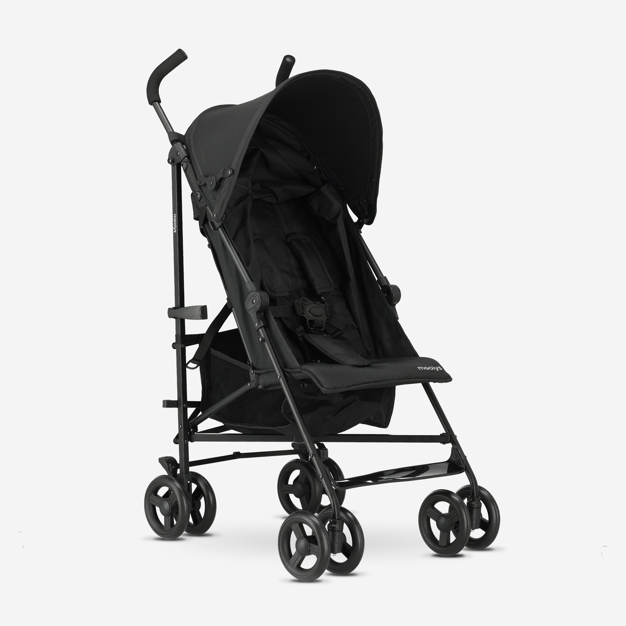 Mooiys Zeke Buggy - Paraplu Buggy - 5-Punts Gordel - Geschikt voor Kinderen tot 22 kg - Zwart