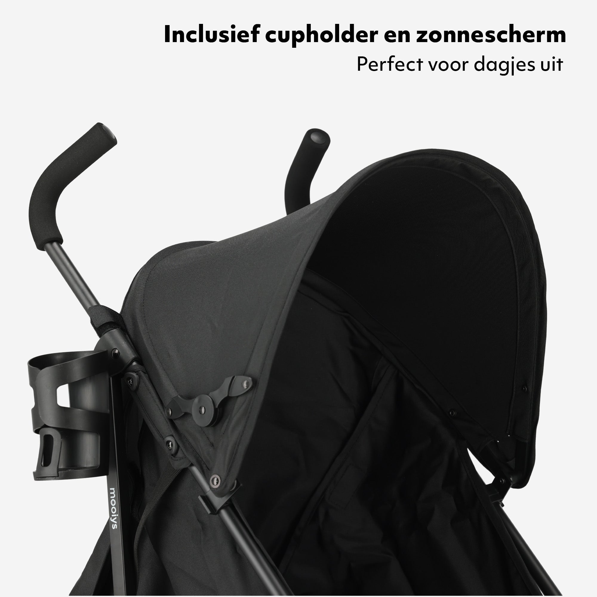 Mooiys Zeke Buggy - Paraplu Buggy - 5-Punts Gordel - Geschikt voor Kinderen tot 22 kg - Zwart