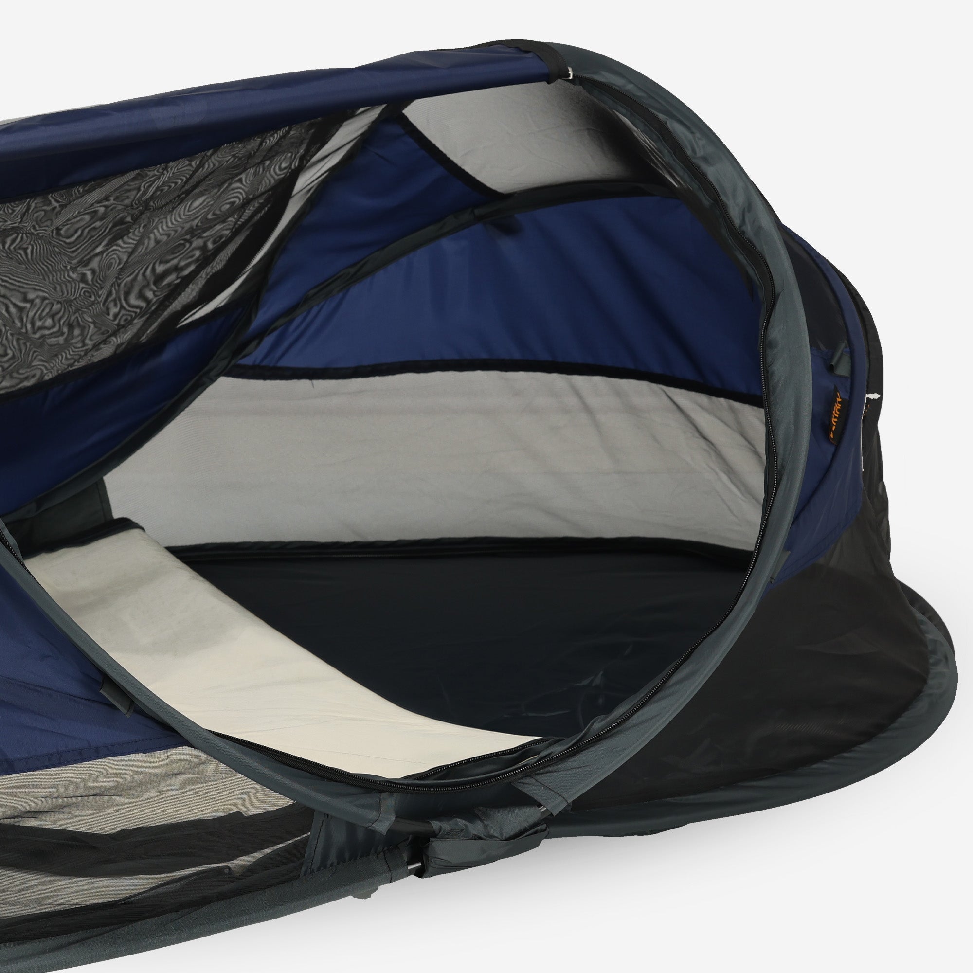 DERYAN Baby Luxe Campingbedje – Inclusief zelfopblaasbare matras - Navy