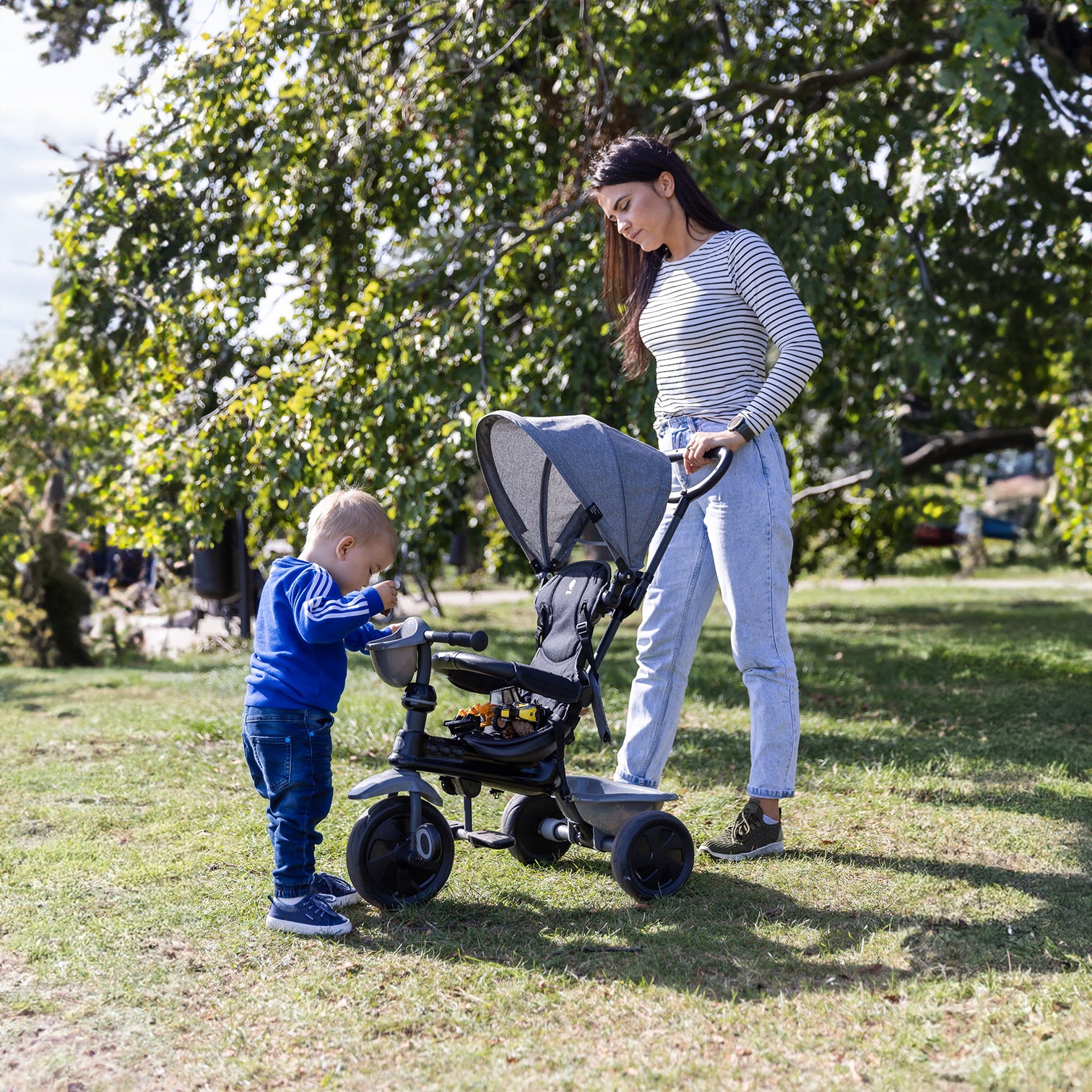 QPlay 4-in-1 Driewieler Blauw