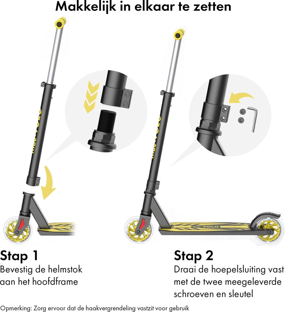 RideoVOLO Children's Scooter Yellow