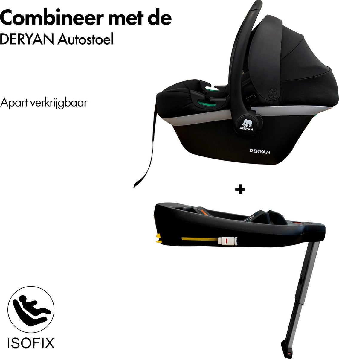 Deryan Isofix autostolsbase - I-Base 0+ måneder