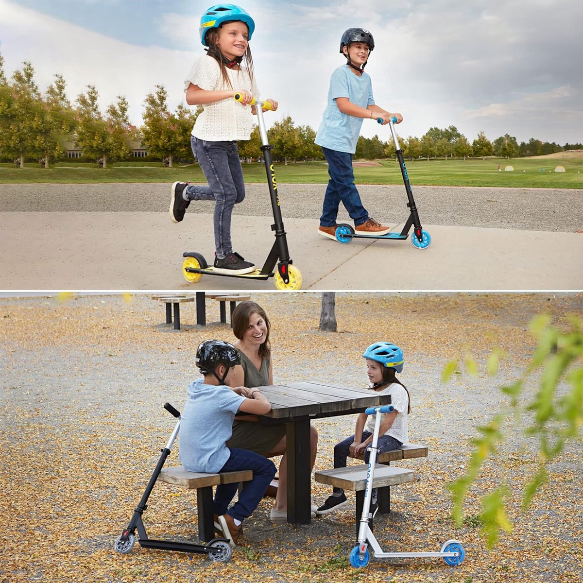 RideoVOLO Children's Scooter Silver