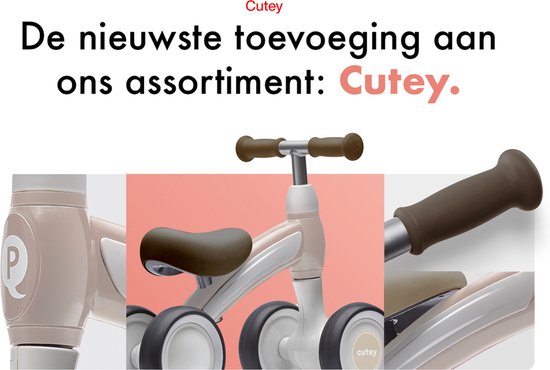 QPlay Loopfiets Cutey Zwart