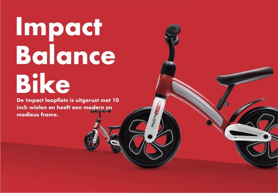 QPlay Impact bicicleta de equilibrio negra