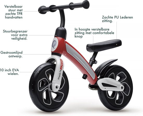 QPlay Impact bicicleta de equilibrio negra