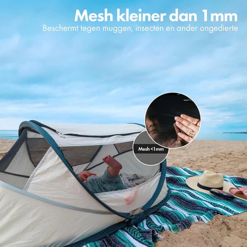 BabyBox baby tentje Campingbedje + matras - Cream