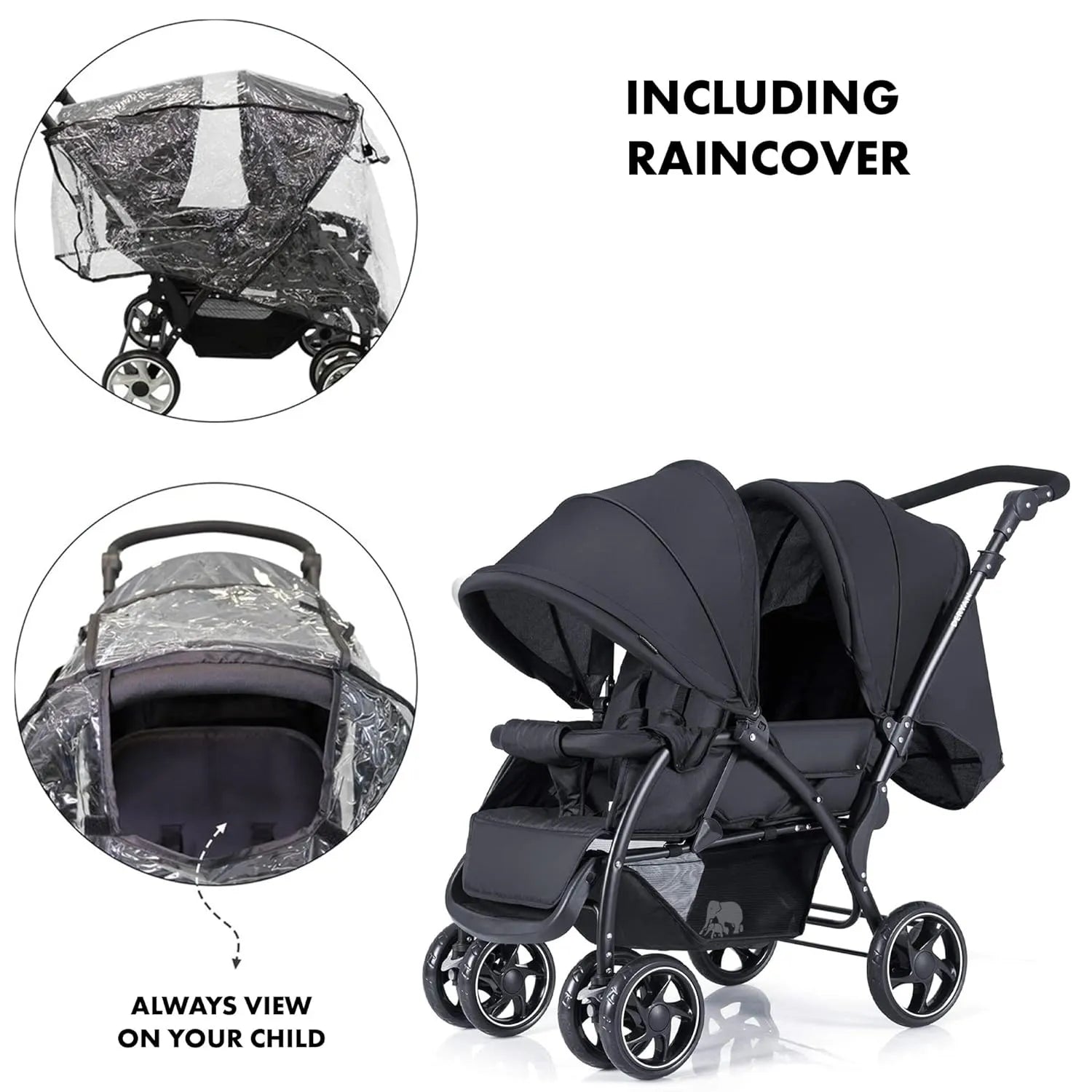 DERYAN Luxe Elena Dubbele buggy