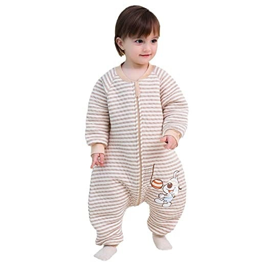 DERYAN Baby Winterslaapzak met Afritsbare Mouw - Beige - Hond - 3-6mnd