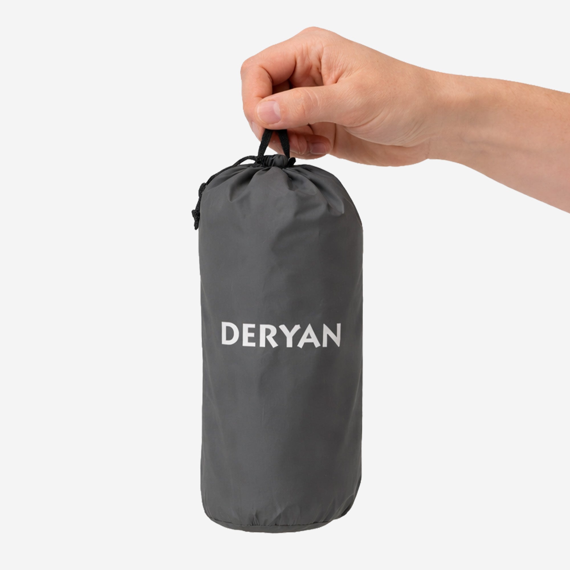 Deryan Air Bed - Zelfopblazend met ingebouwde Pomp - Luchtbed Kamperen - Inclusief tas - grijs