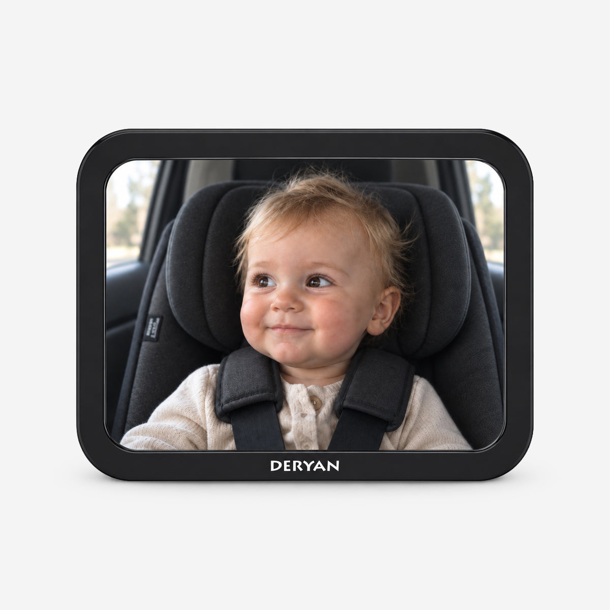 Deryan Luxury XL Adjustable Car Mirror for Baby - Child Car Mirror - Rear Seat Mirror for Baby