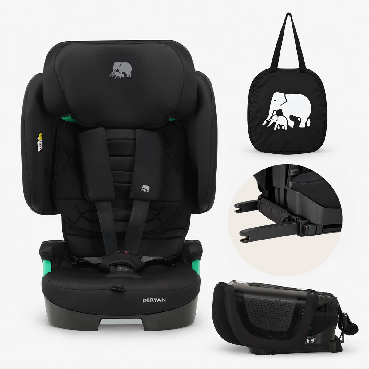 Cleo Autostoel 76-150 cm - Isofix - Opvouwbaar