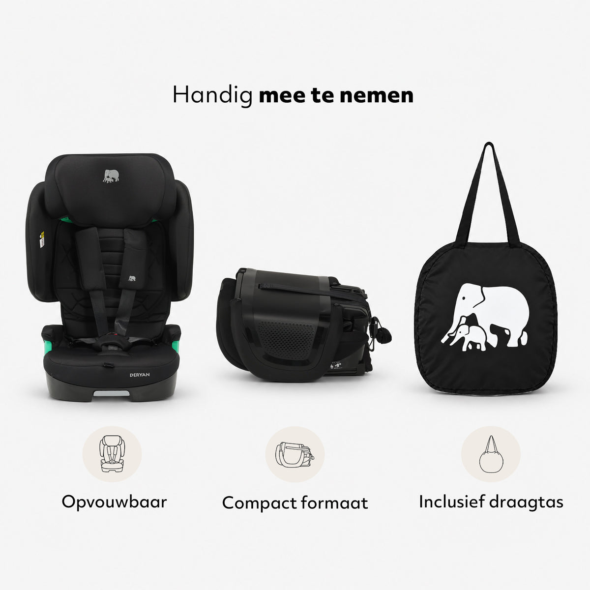 Cleo Autostoel 76-150 cm - Isofix - Opvouwbaar