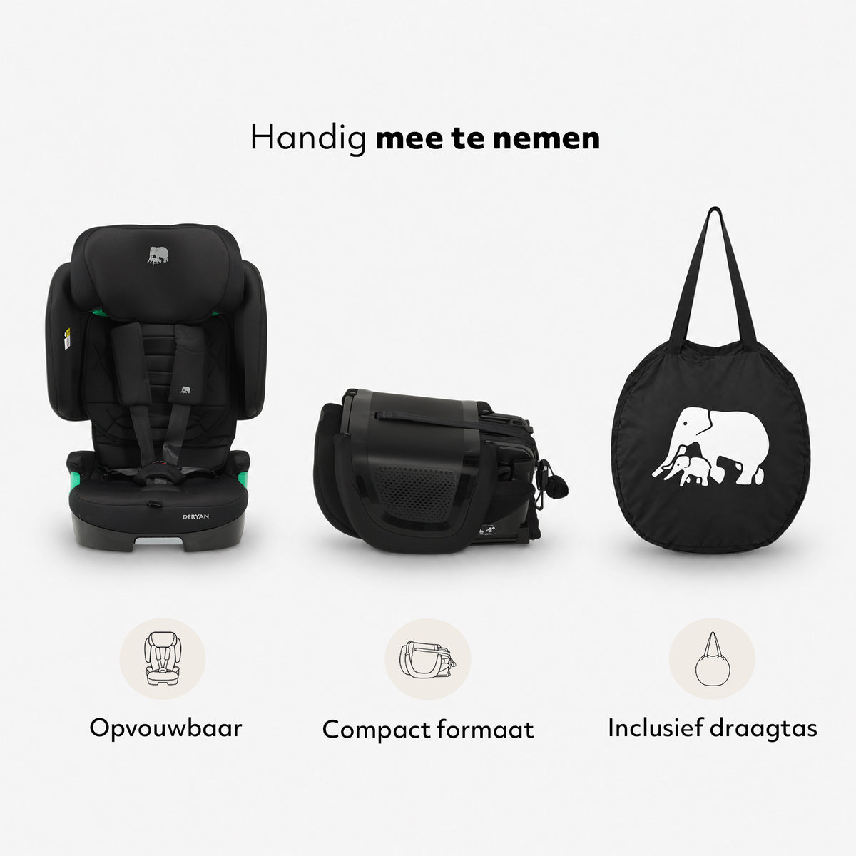 Cleo Autostoel 76-150 cm - Isofix - Opvouwbaar