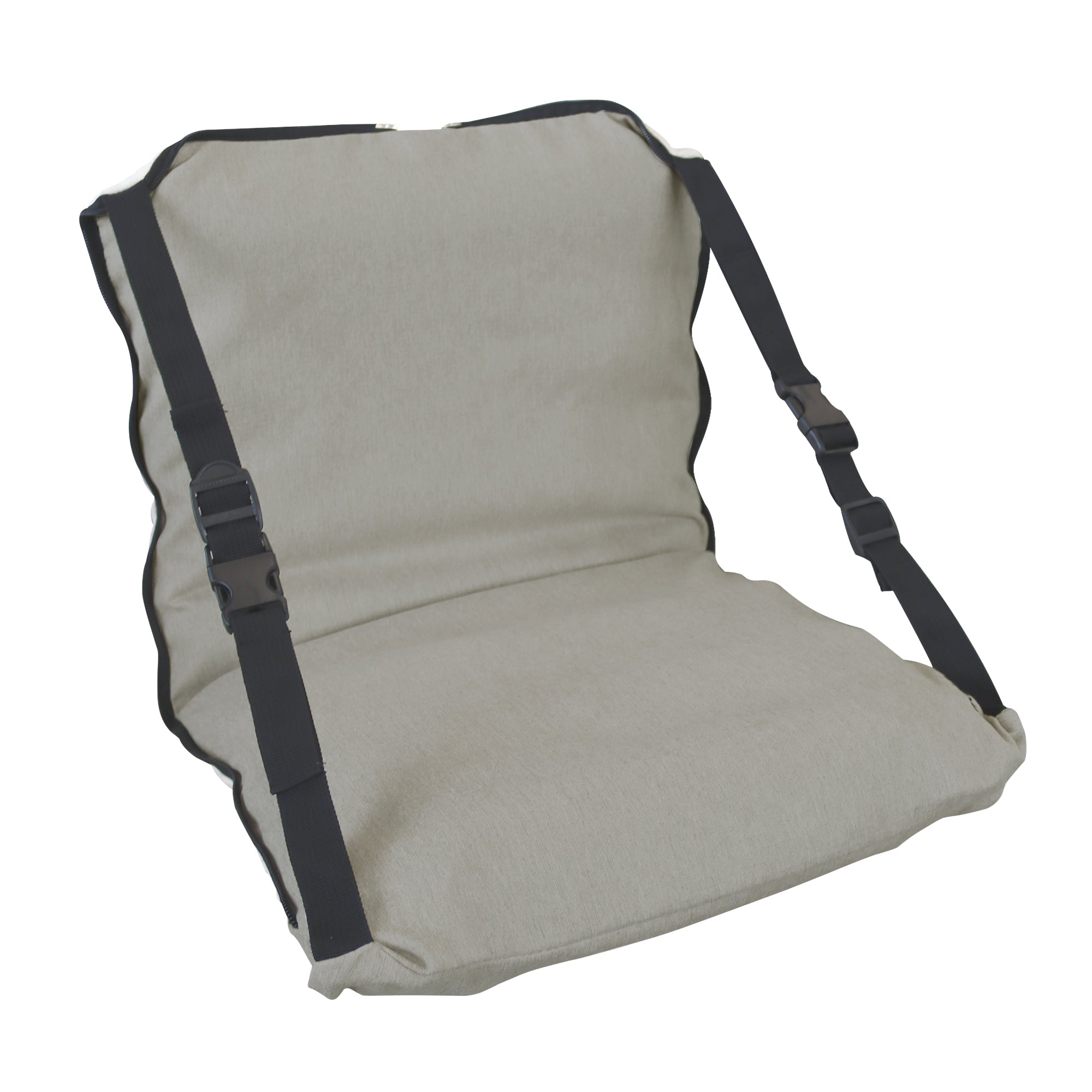 DERYAN AirTraveller Cuna de avión - Almohada de viaje con colchón - Plegado compacto - Marrón