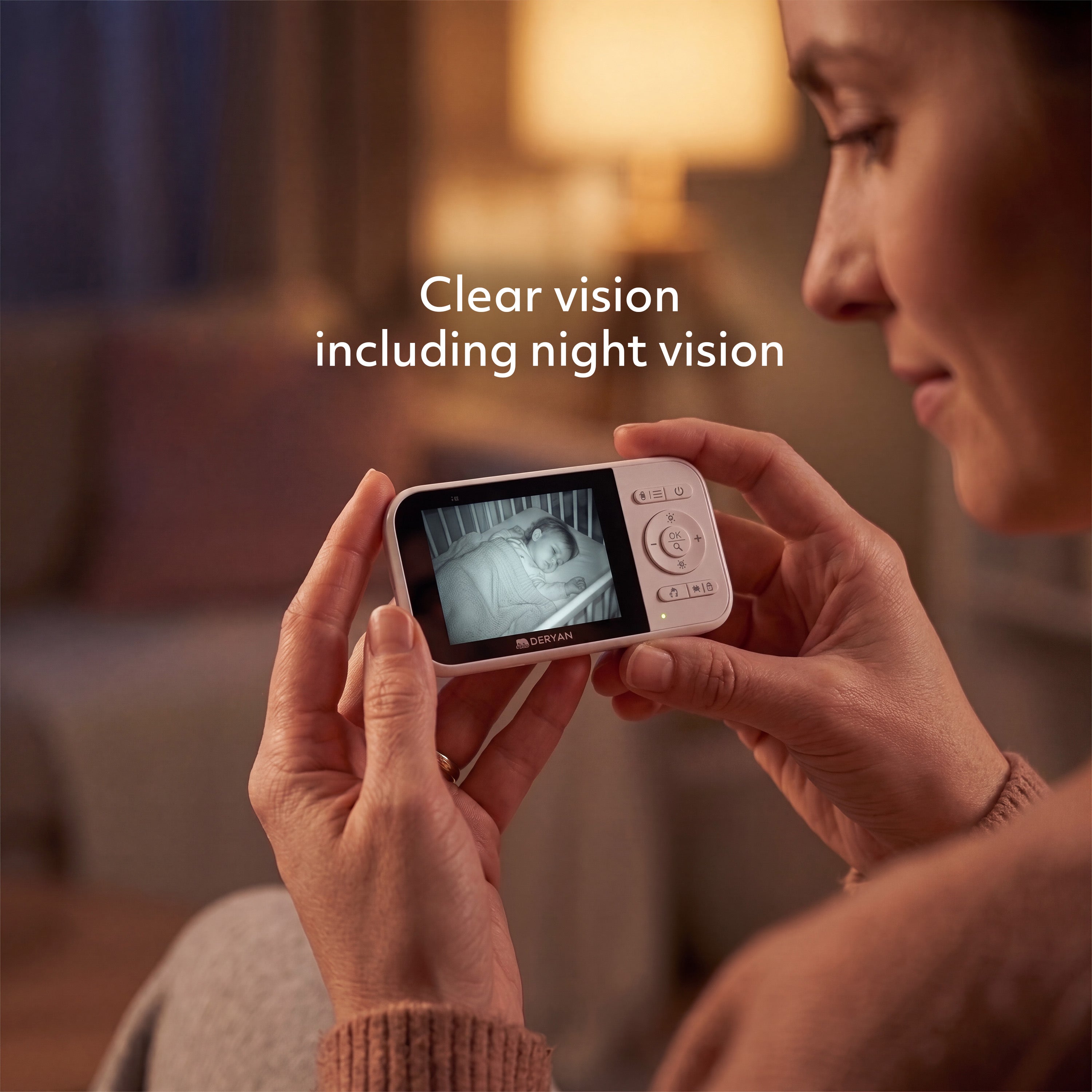 Draadloze Baby monitor – 2,8 inch Scherm – Nachtzicht – Terugspreekfunctie