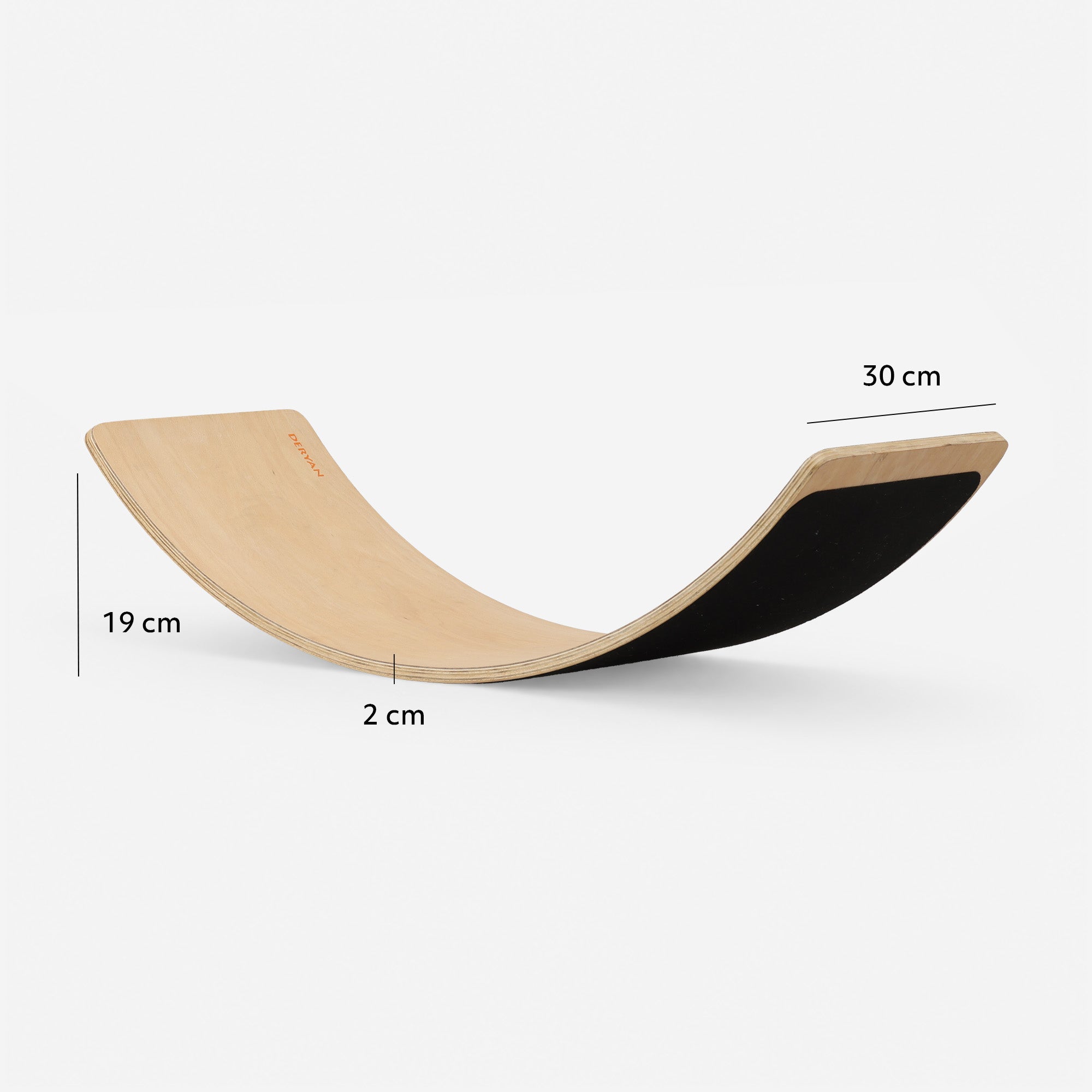 Planche d'équilibre en bois avec feutre, 90 cm