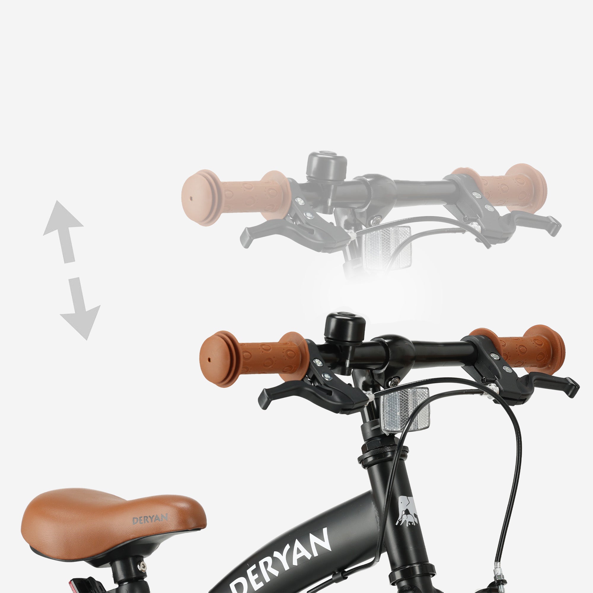 Luxus Kinderfahrrad 12 Zoll - 3 in 1 - Balance Fahrrad Schwarz