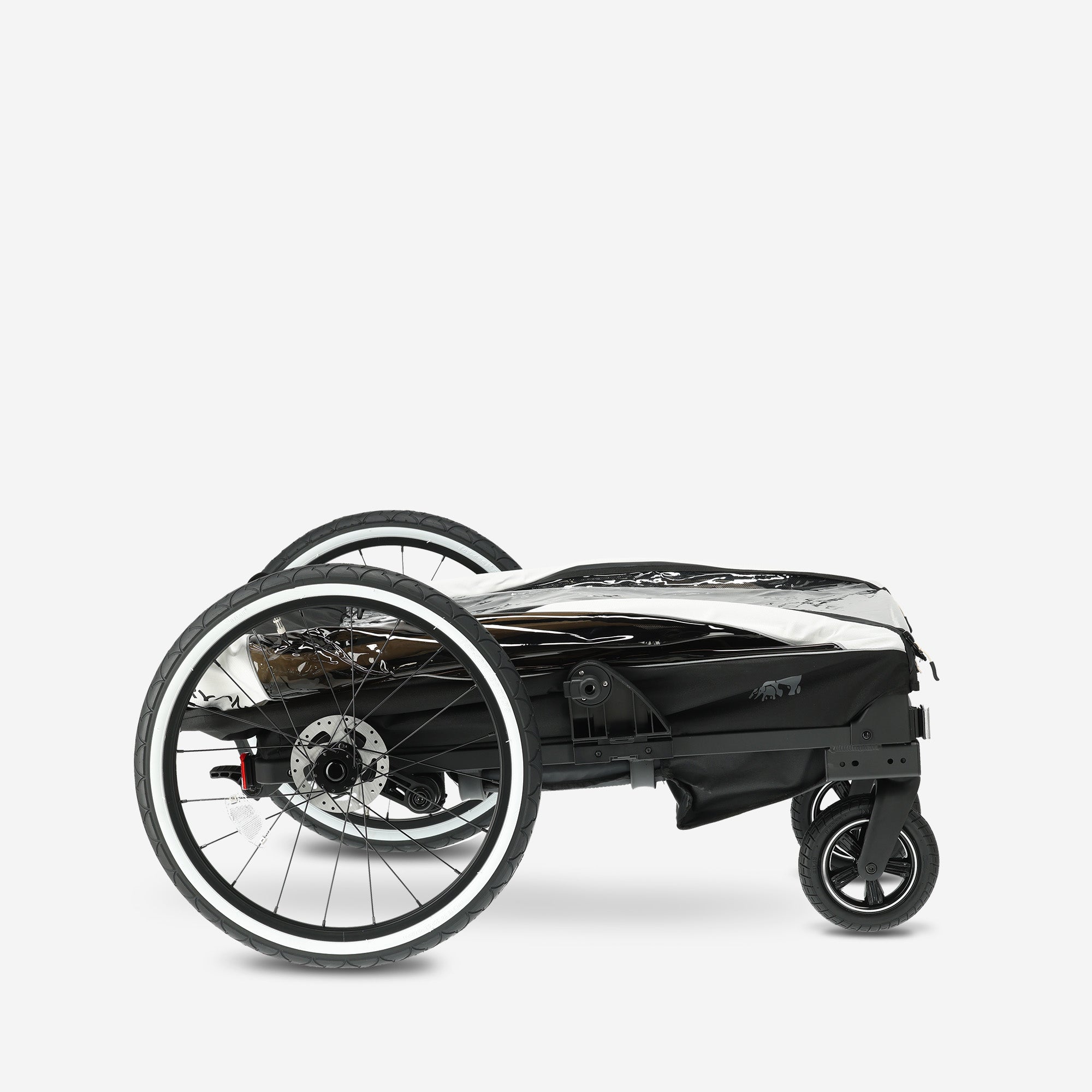 Luxe Fietskar V2 - Wandelwagen - Hardloopkinderwagen Cream