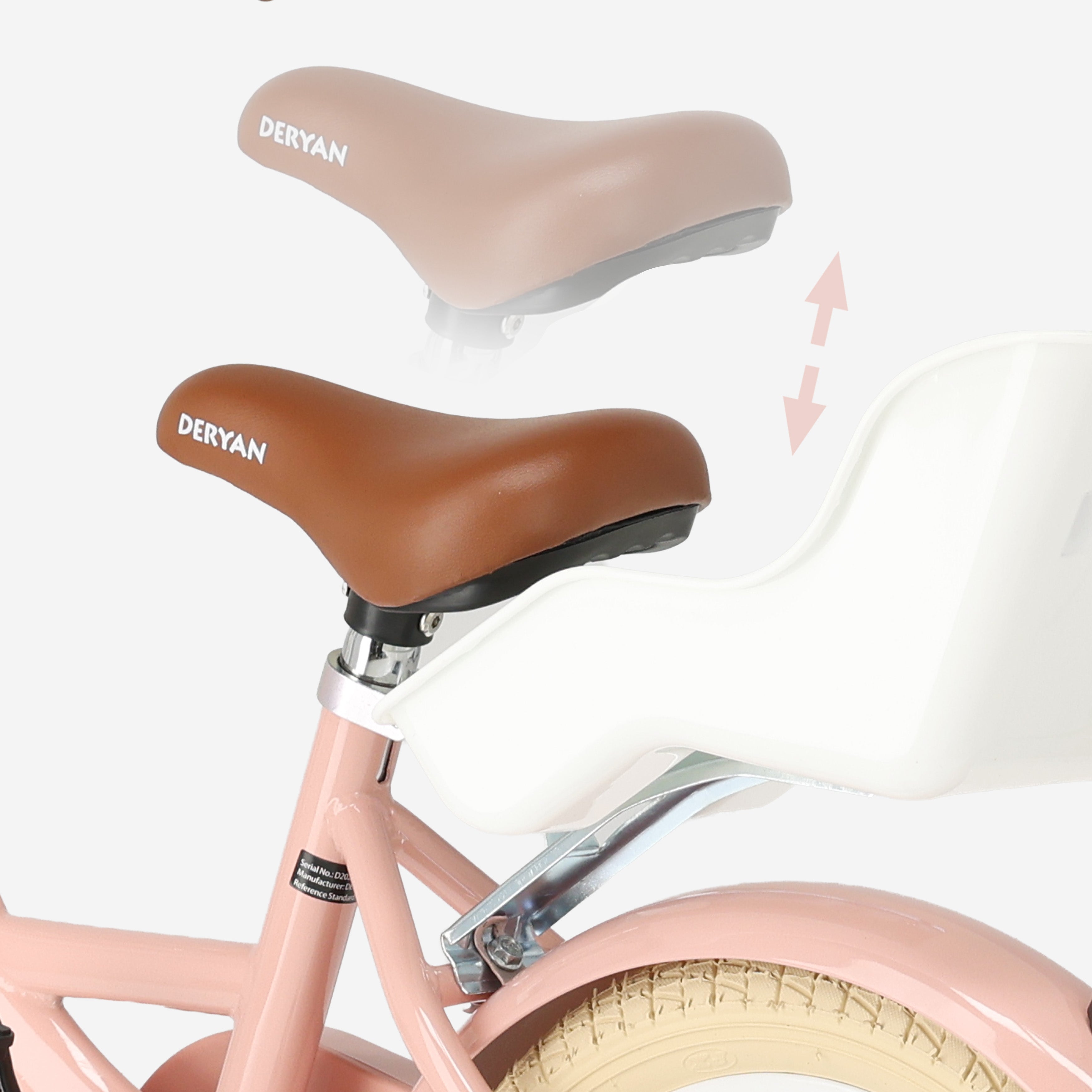 Zoey kinderfiets met mandje 12 inch - Roze