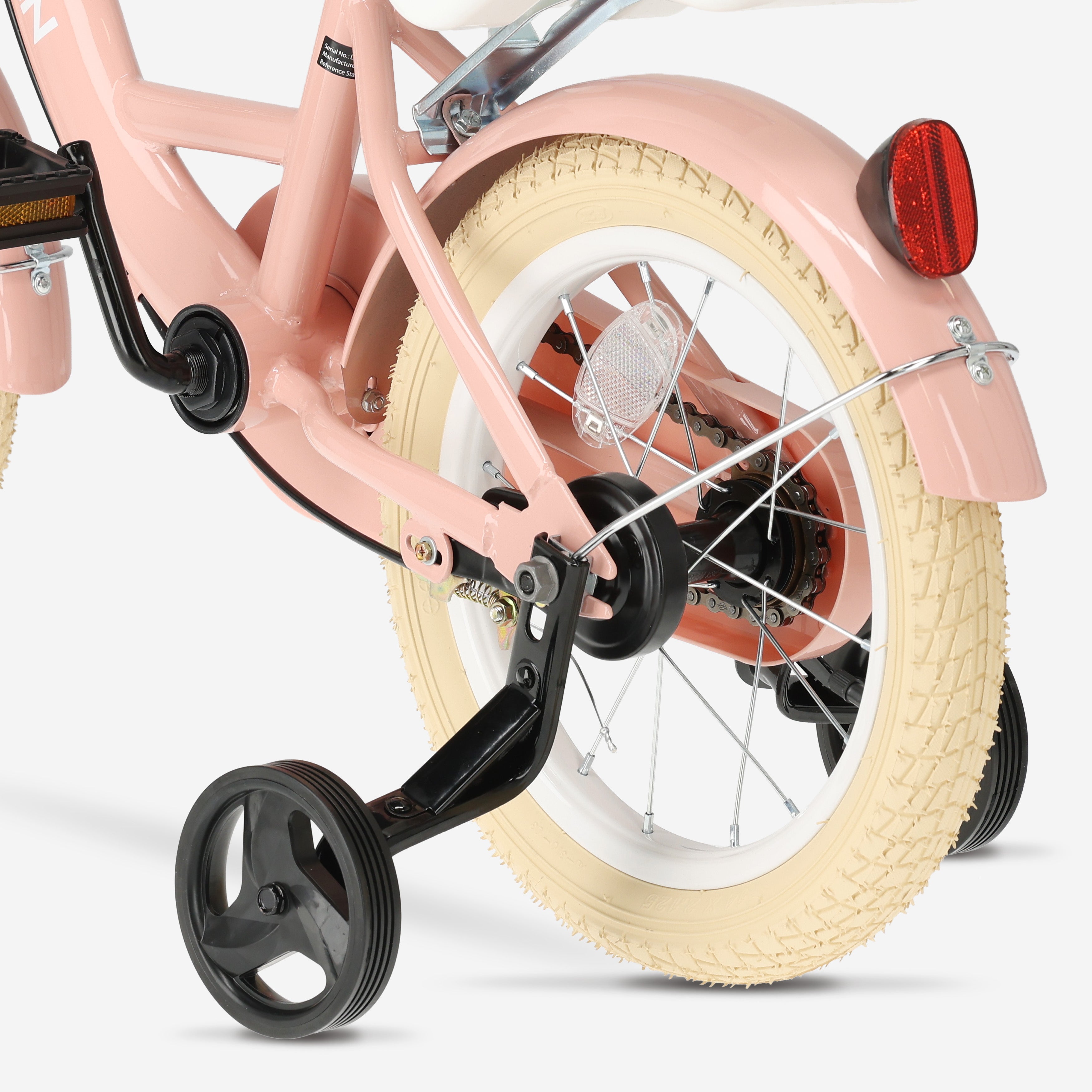 Zoey kinderfiets met mandje 14 inch - Roze