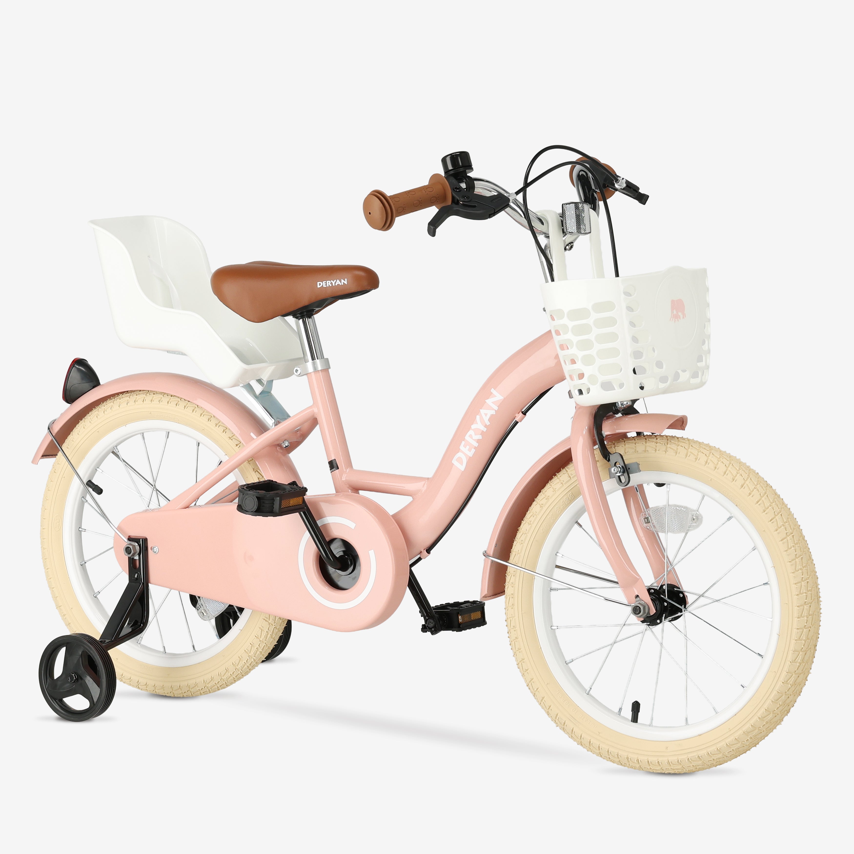 Zoey kinderfiets met mandje 16 inch - Roze