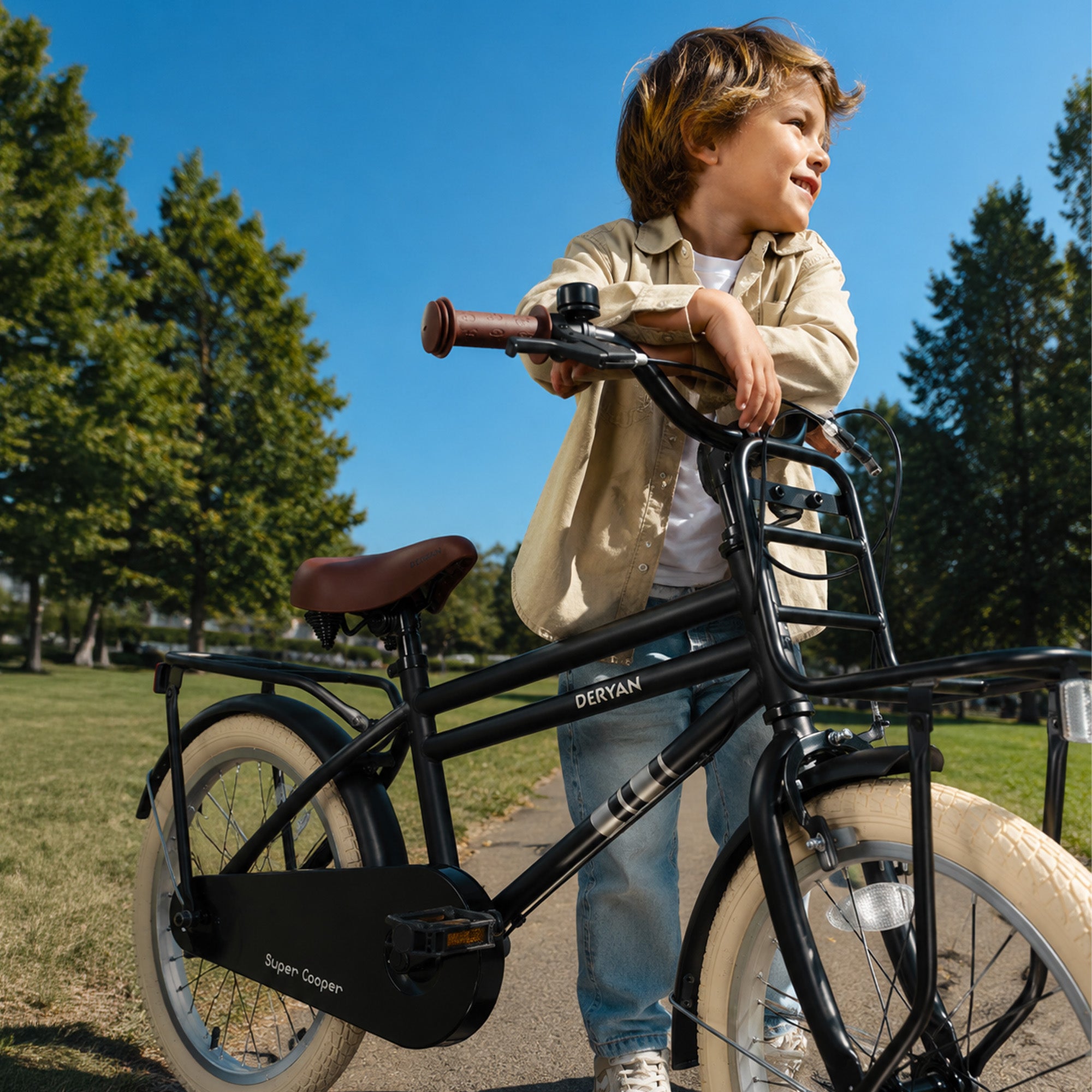 Cooper Kinderfiets met standaard - 18 Inch