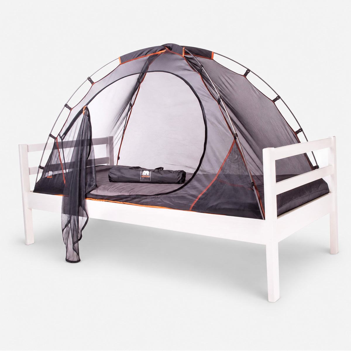 Bedtent Klamboe Zwart - 200x90cm - Hoogste kwaliteit Muggennet