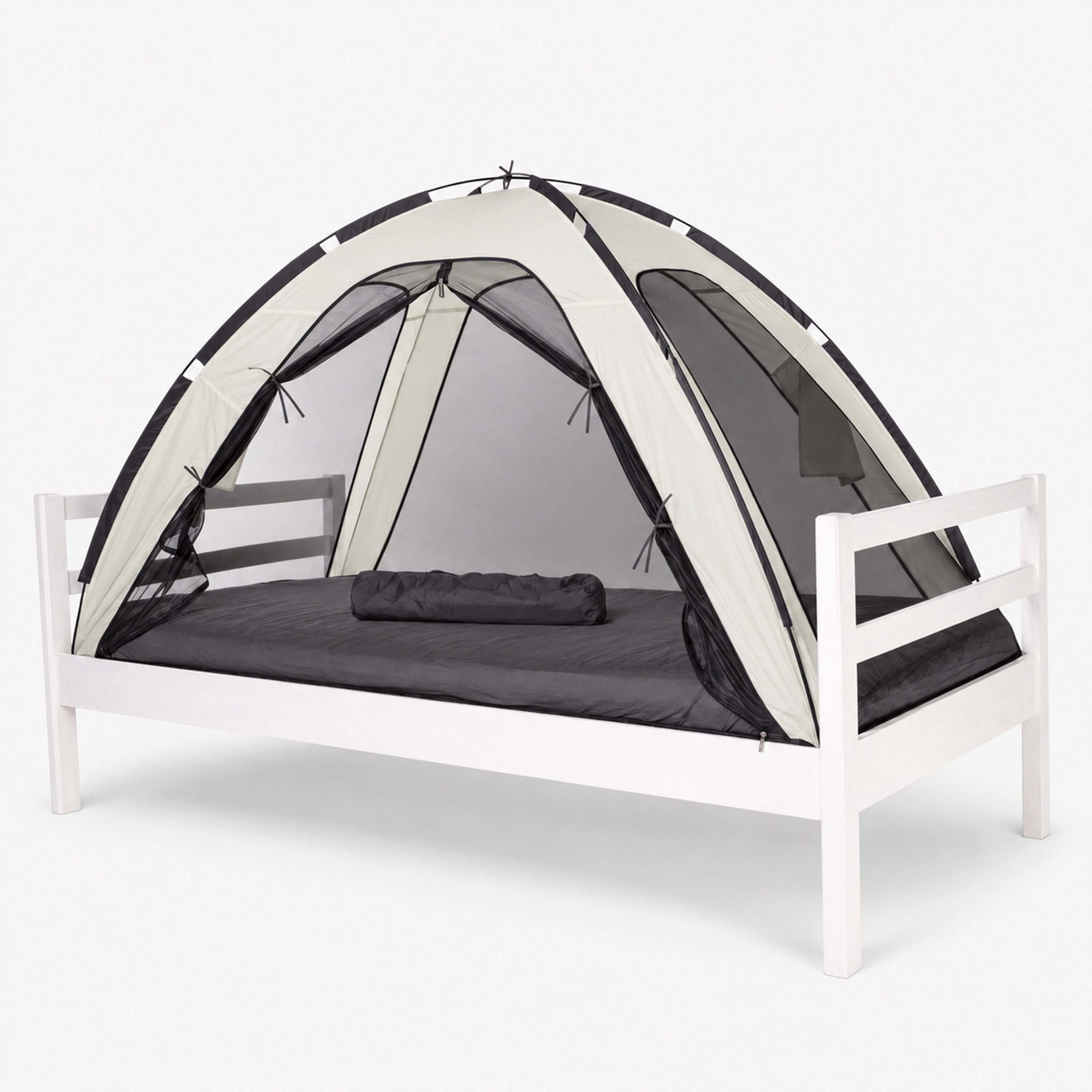 Bedtent Klamboe Ivory - 200x90cm - Hoogste kwaliteit Muggennet