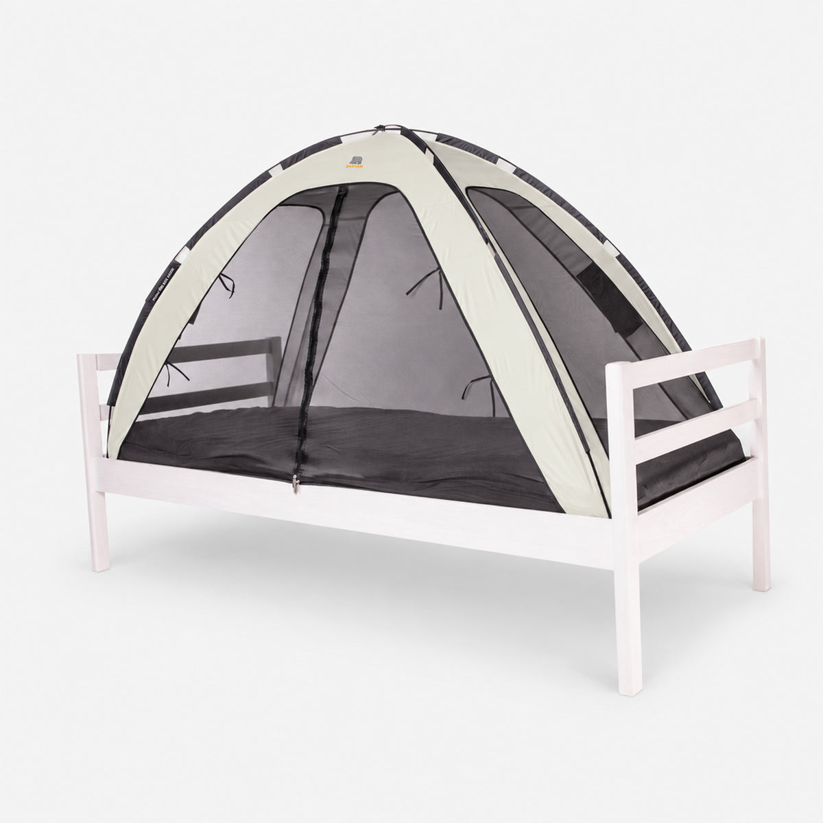 Bedtent Klamboe Ivory - 200x90cm - Hoogste kwaliteit Muggennet