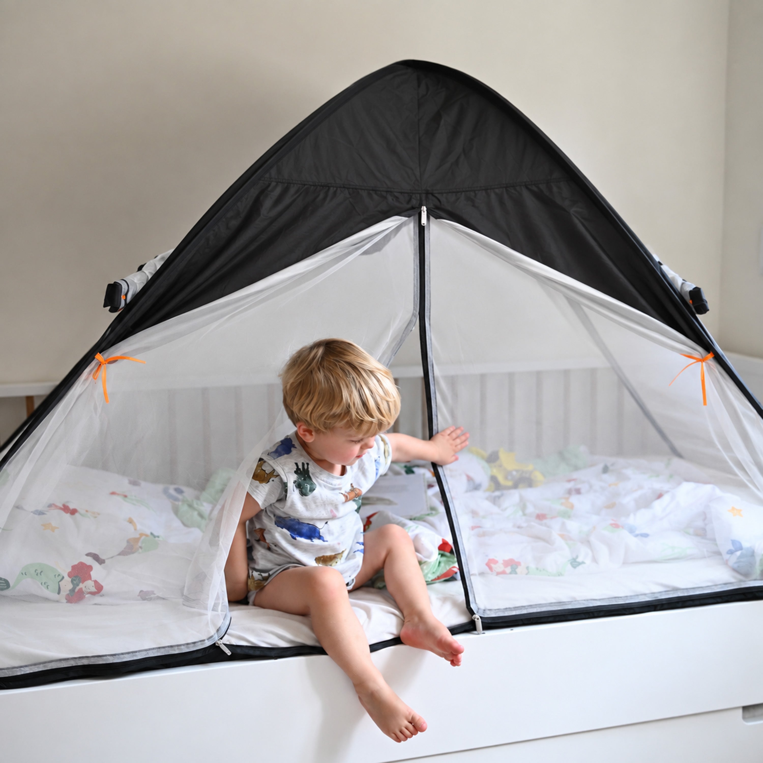 Bedtent Klamboe Verduisterend - 200x90cm - Hoogste kwaliteit Muggennet